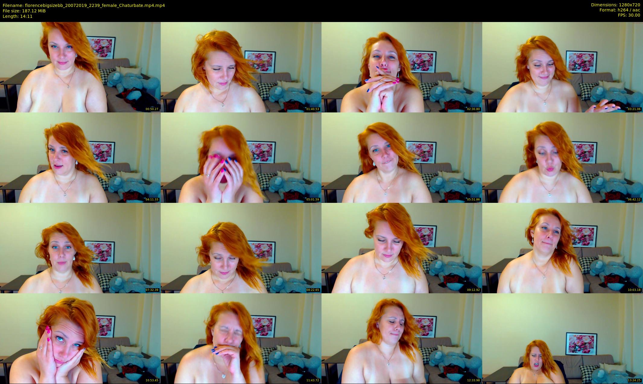florencebigsizebb — 15 minute Chaturbate female cam show recording, 720p, Jul 20, 2019