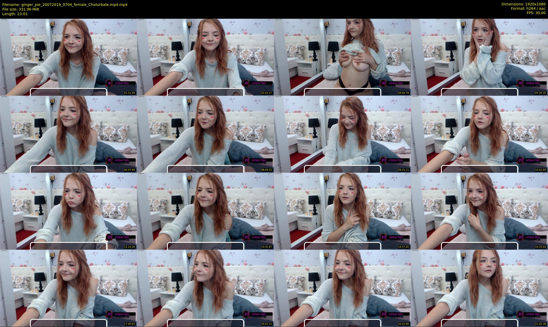 ginger_pie — 24 minute Chaturbate female cam show recording, 1080p, Jul 20, 2019