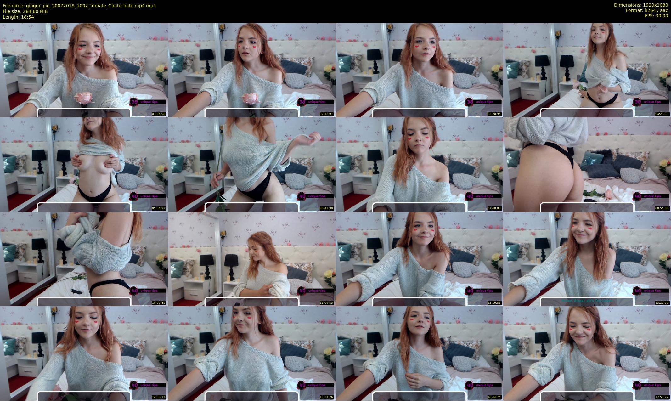 ginger_pie — 19 minute Chaturbate female cam show recording, 1080p, Jul 20, 2019