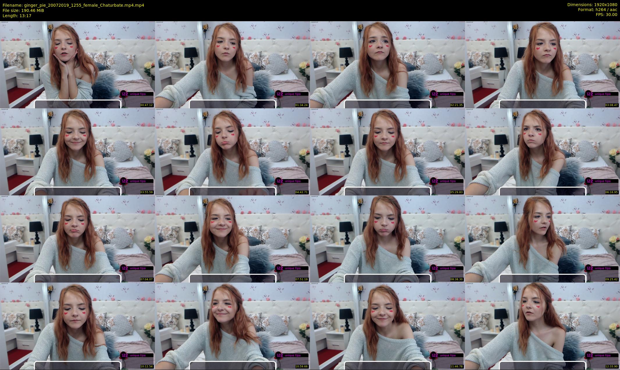 ginger_pie — 14 minute Chaturbate female cam show recording, 1080p, Jul 20, 2019