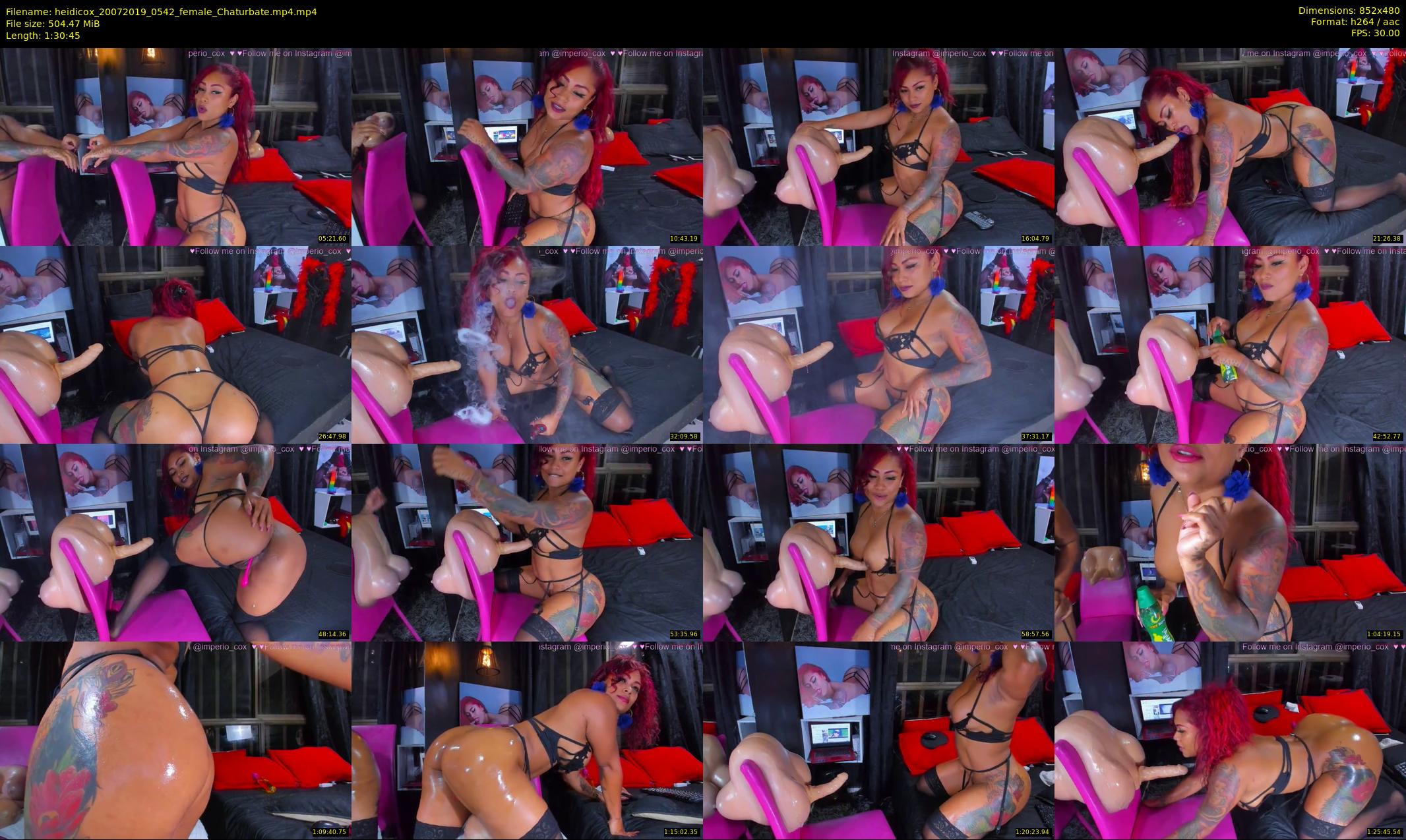 heidicox — 91 minute Chaturbate female cam show recording, 480p, Jul 20, 2019