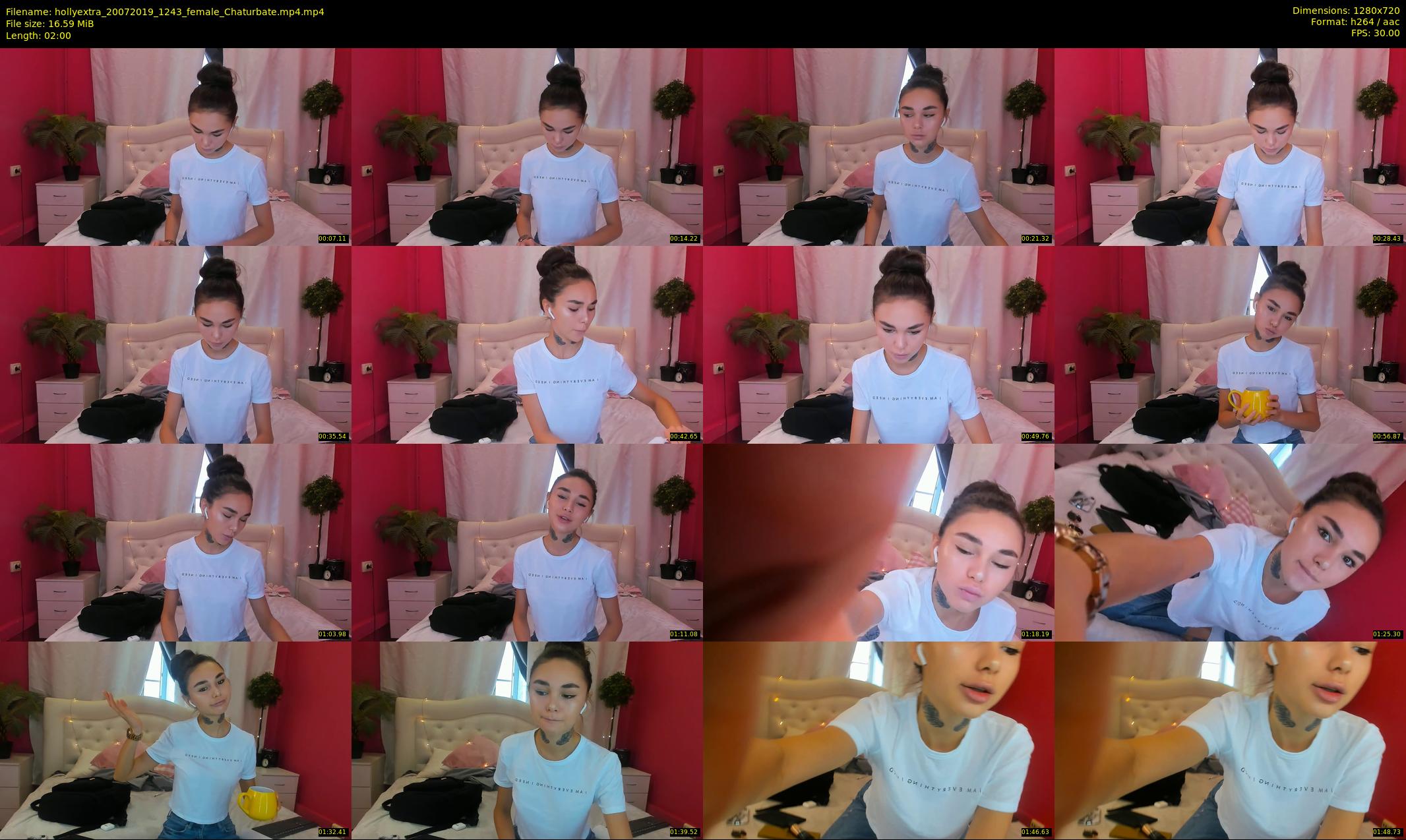 hollyextra — 2 minute Chaturbate female cam show recording, 720p, Jul 20, 2019