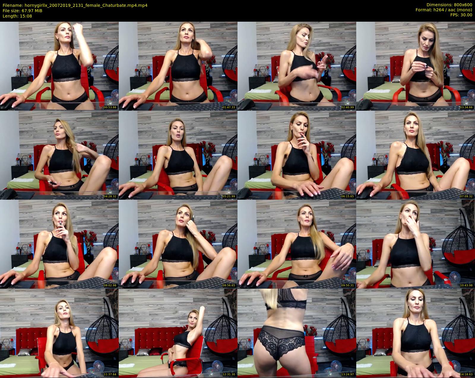 hornygirllx — 16 minute Chaturbate female cam show recording, 480p, Jul 20, 2019