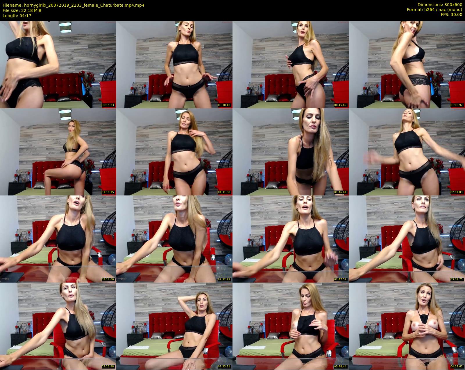 hornygirllx — 5 minute Chaturbate female cam show recording, 480p, Jul 20, 2019