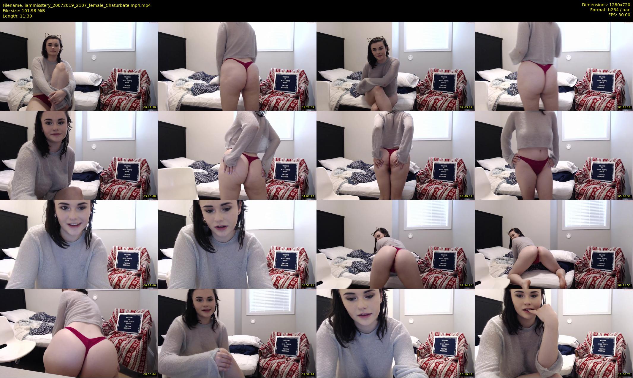 iammisstery — 12 minute Chaturbate female cam show recording, 720p, Jul 20, 2019