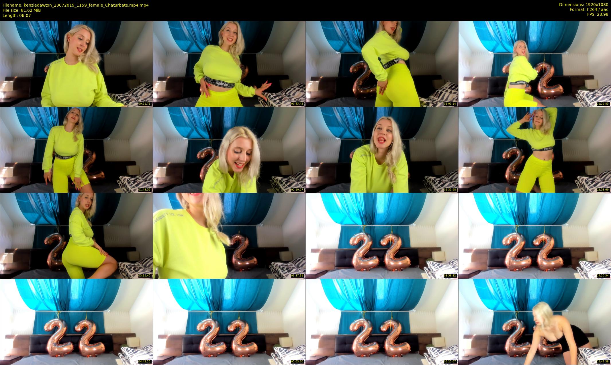 kenziedawton — 7 minute Chaturbate female cam show recording, 1080p, Jul 20, 2019
