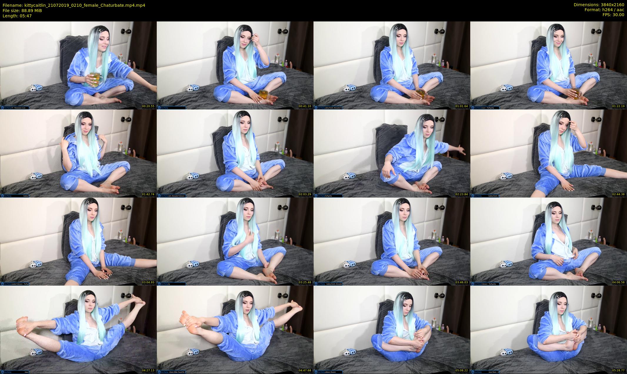 kittycaitlin — 6 minute Chaturbate female cam show recording, 4K, Jul 21, 2019
