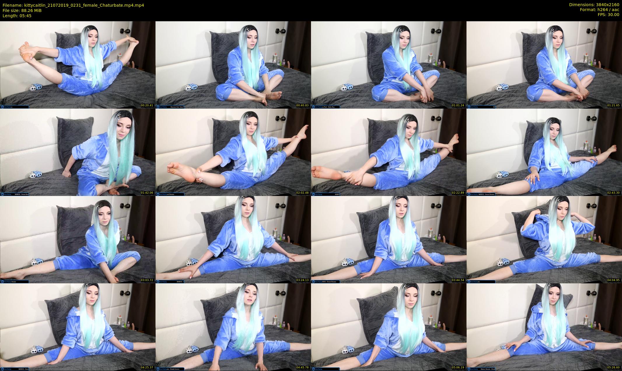 kittycaitlin — 6 minute Chaturbate female cam show recording, 4K, Jul 21, 2019