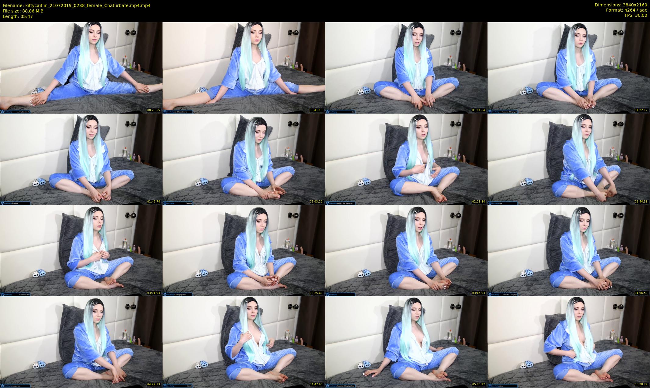 kittycaitlin — 6 minute Chaturbate female cam show recording, 4K, Jul 21, 2019