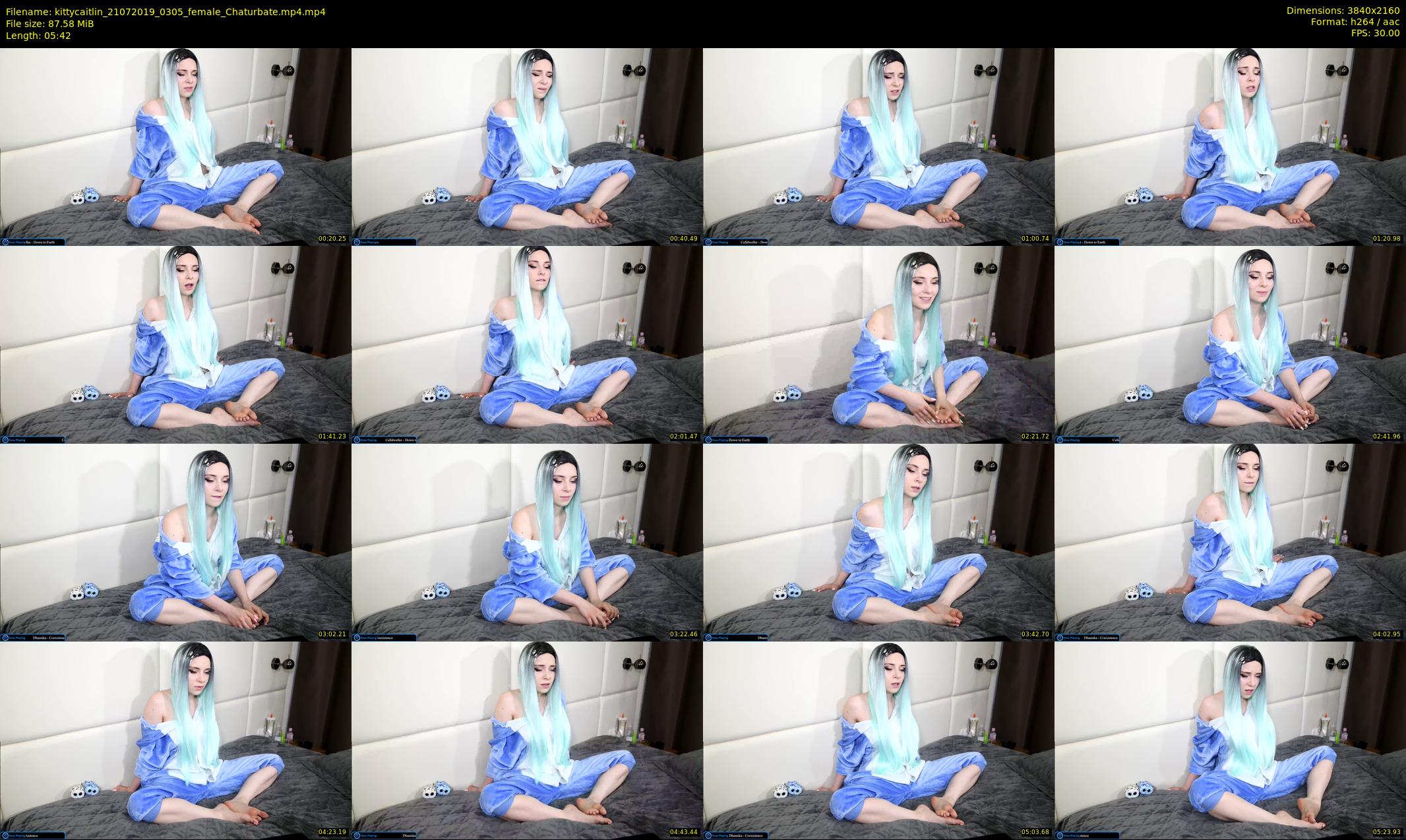 kittycaitlin — 6 minute Chaturbate female cam show recording, 4K, Jul 21, 2019