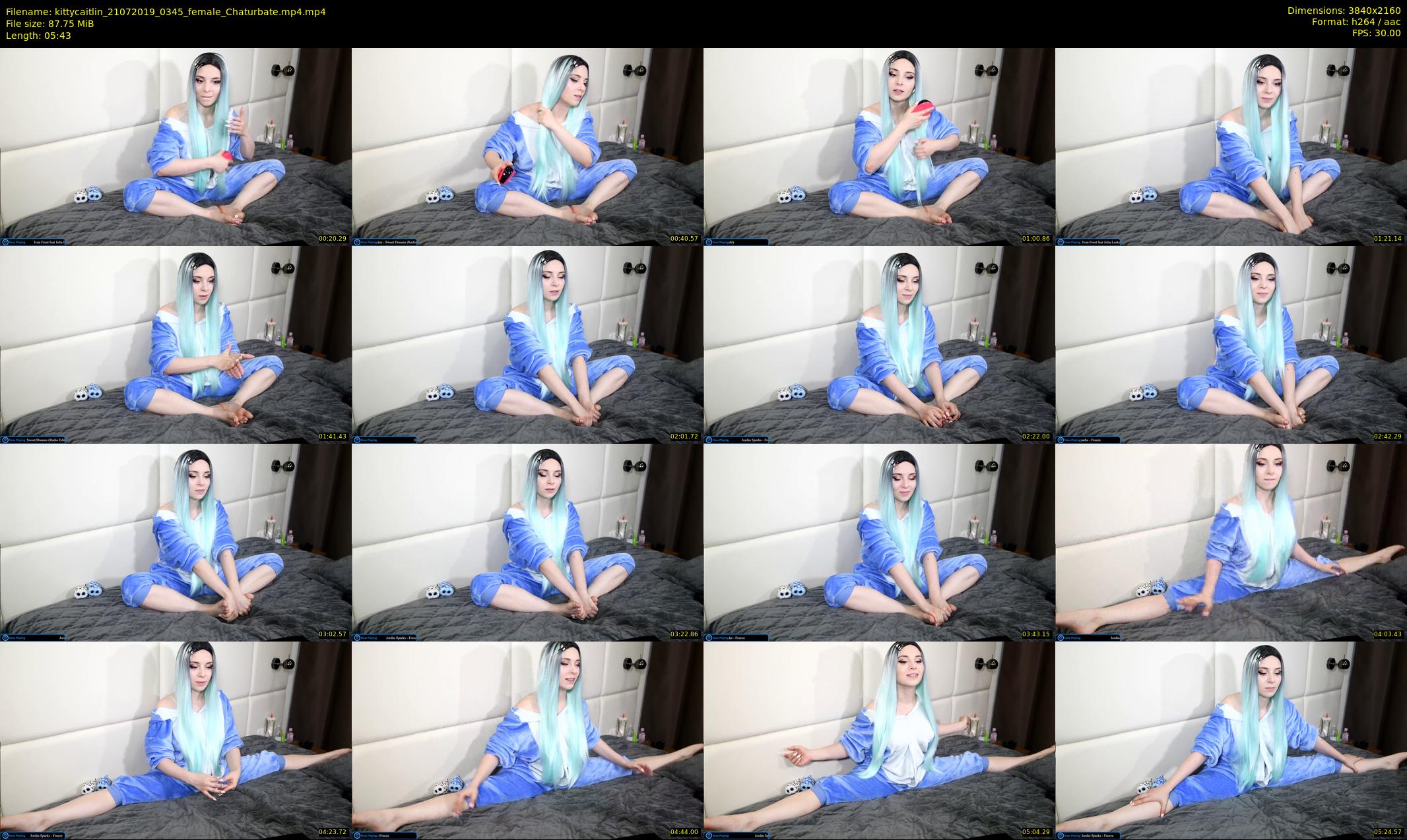 kittycaitlin — 6 minute Chaturbate female cam show recording, 4K, Jul 21, 2019