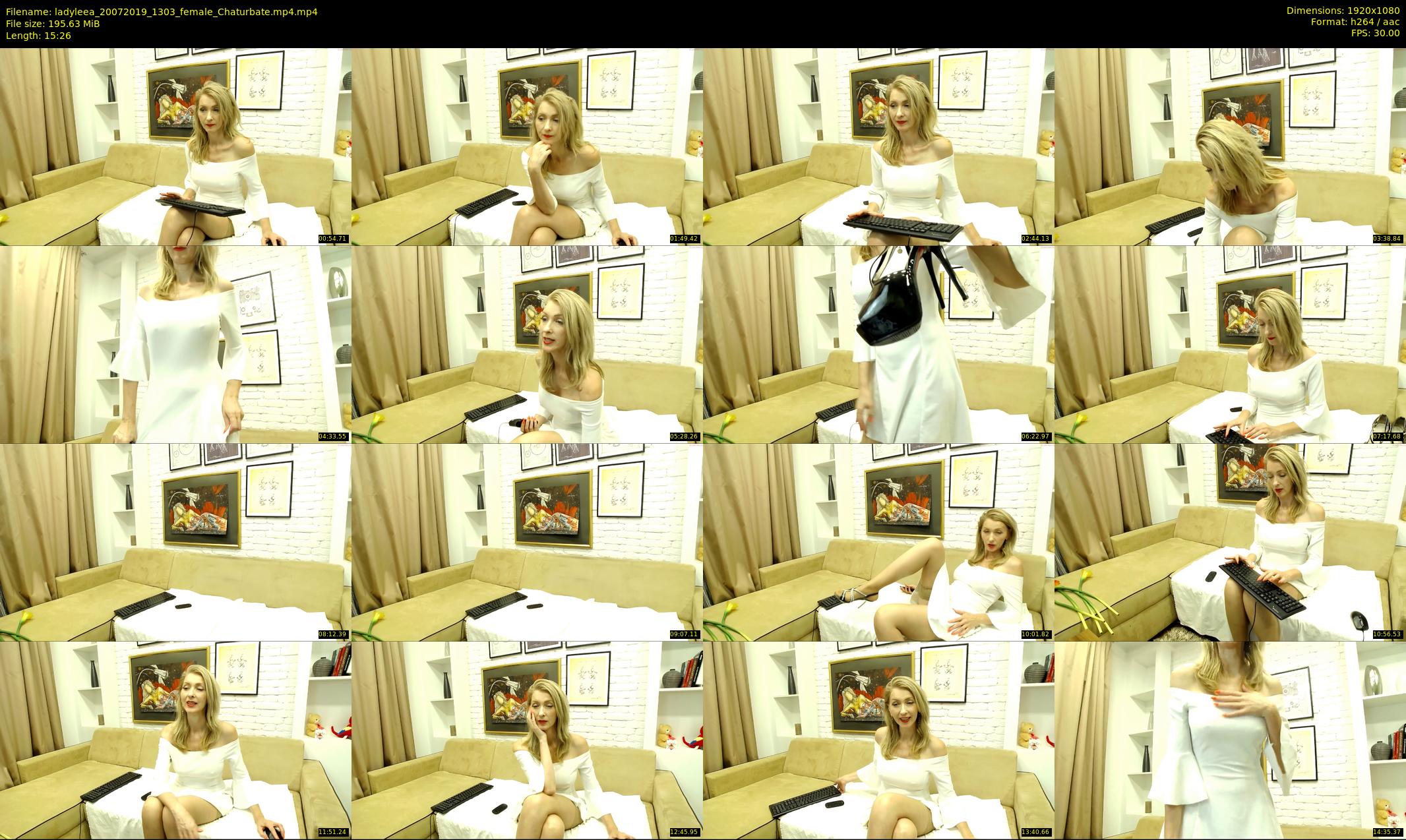 ladyleea — 16 minute Chaturbate female cam show recording, 1080p, Jul 20, 2019