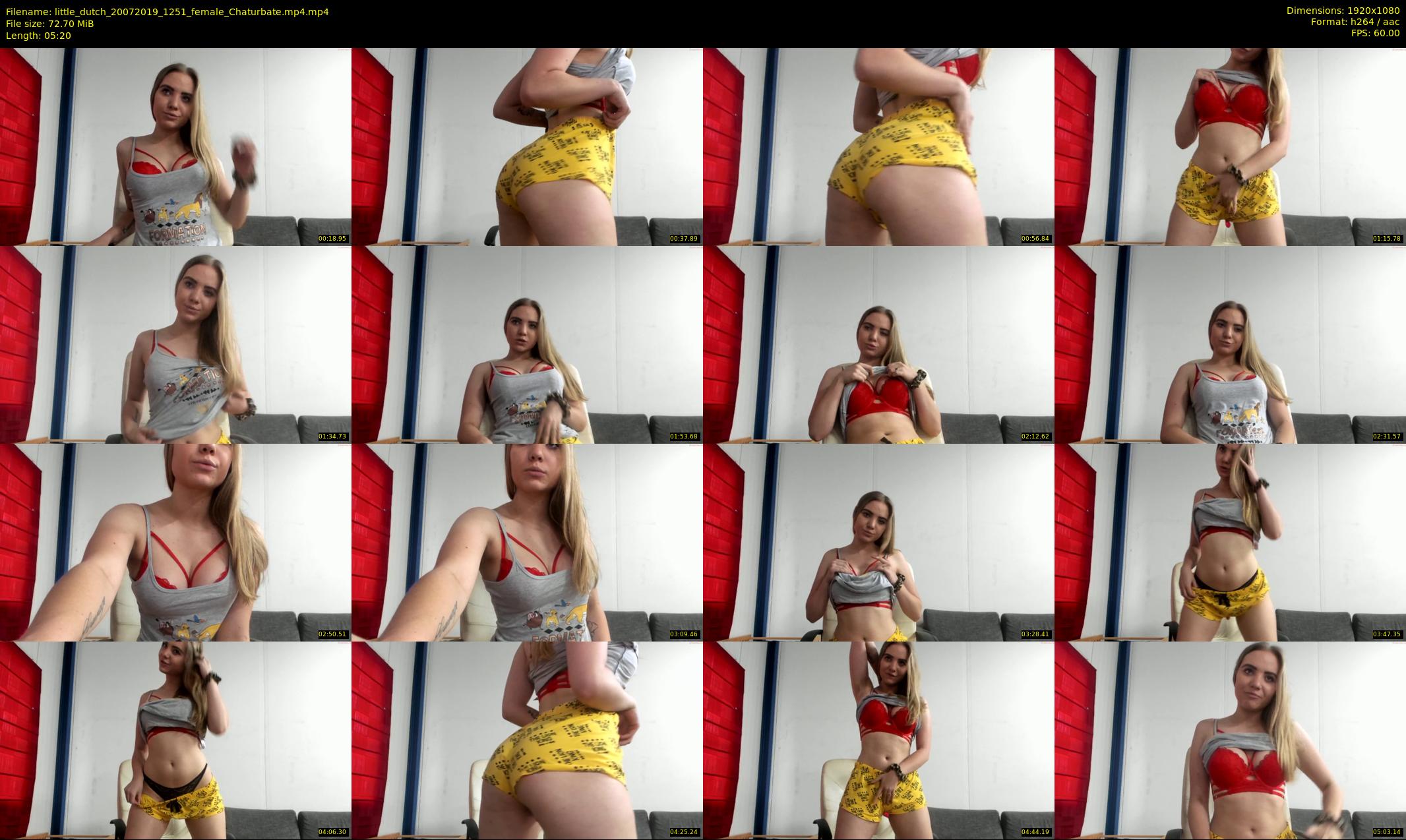 little_dutch — 6 minute Chaturbate female cam show recording, 1080p, Jul 20, 2019