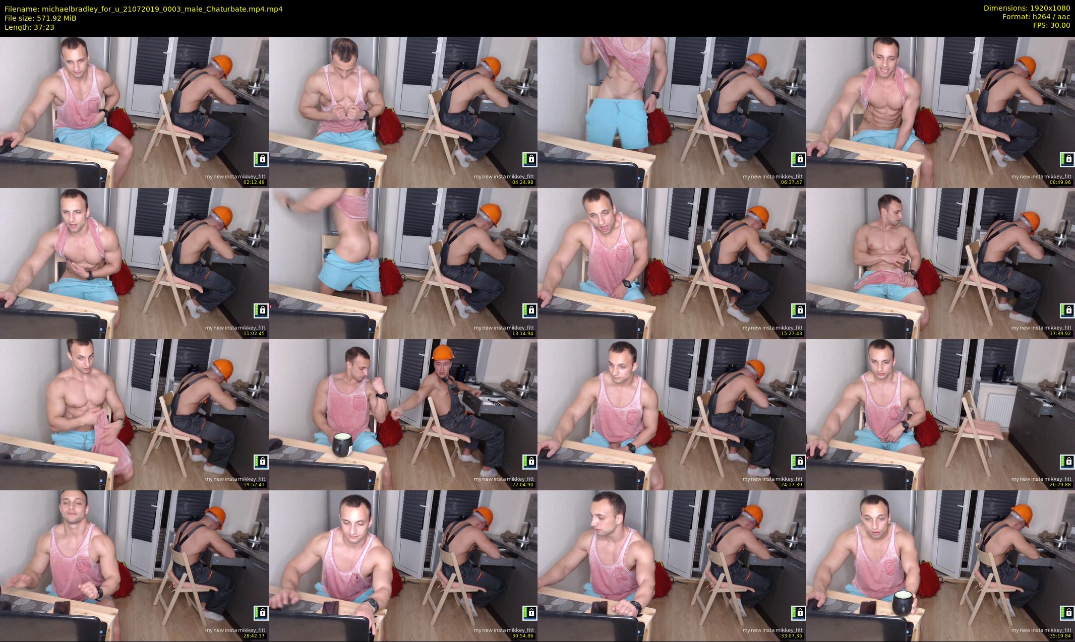michaelbradley_for_u — 38 minute Chaturbate male cam show recording, 1080p, Jul 21, 2019