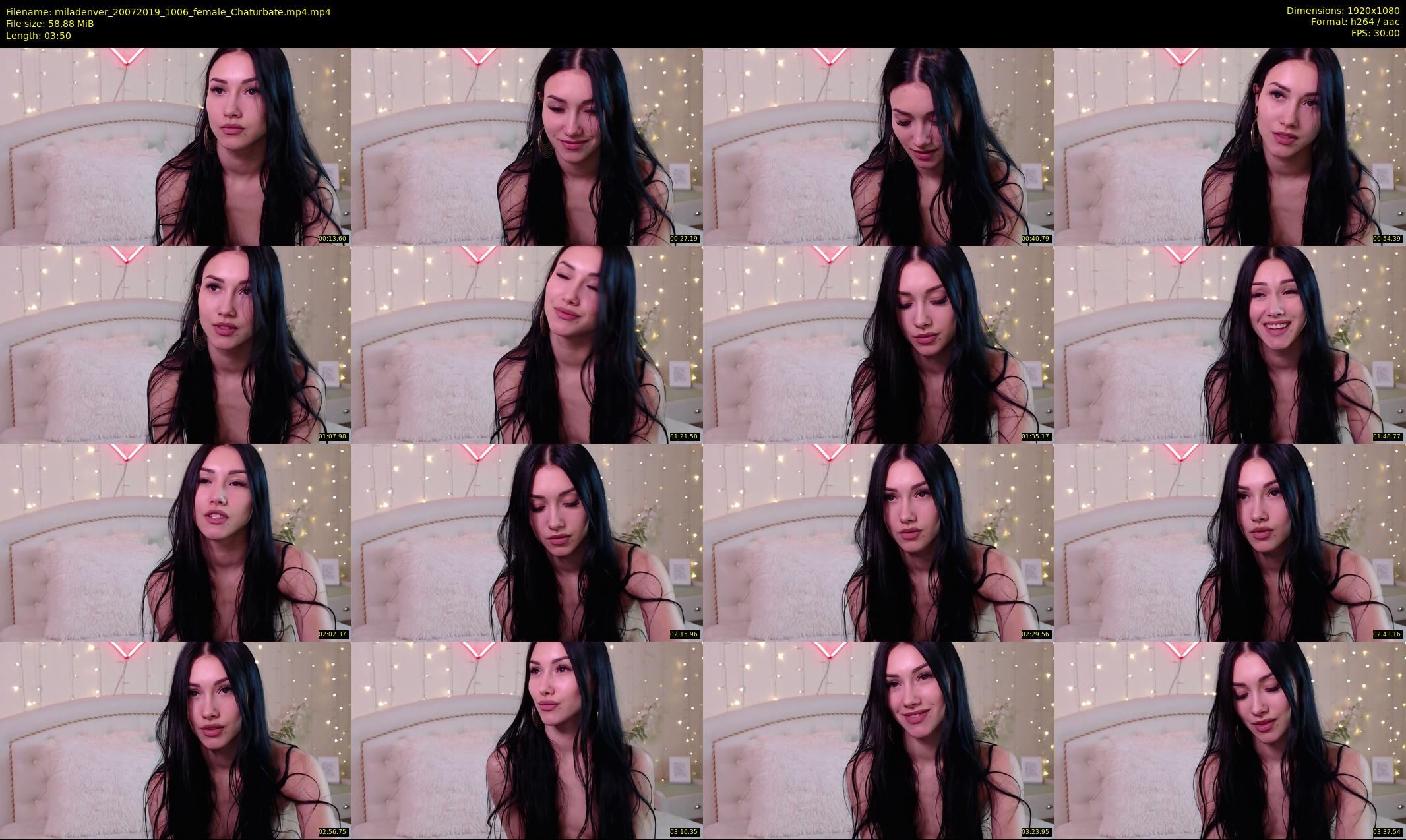 miladenver — 4 minute Chaturbate female cam show recording, 1080p, Jul 20, 2019