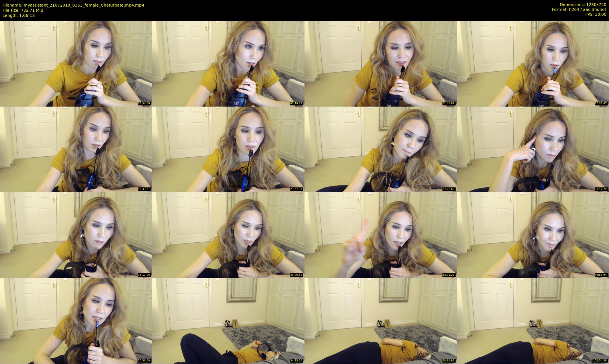myassistant — 67 minute Chaturbate female cam show recording, 720p, Jul 21, 2019