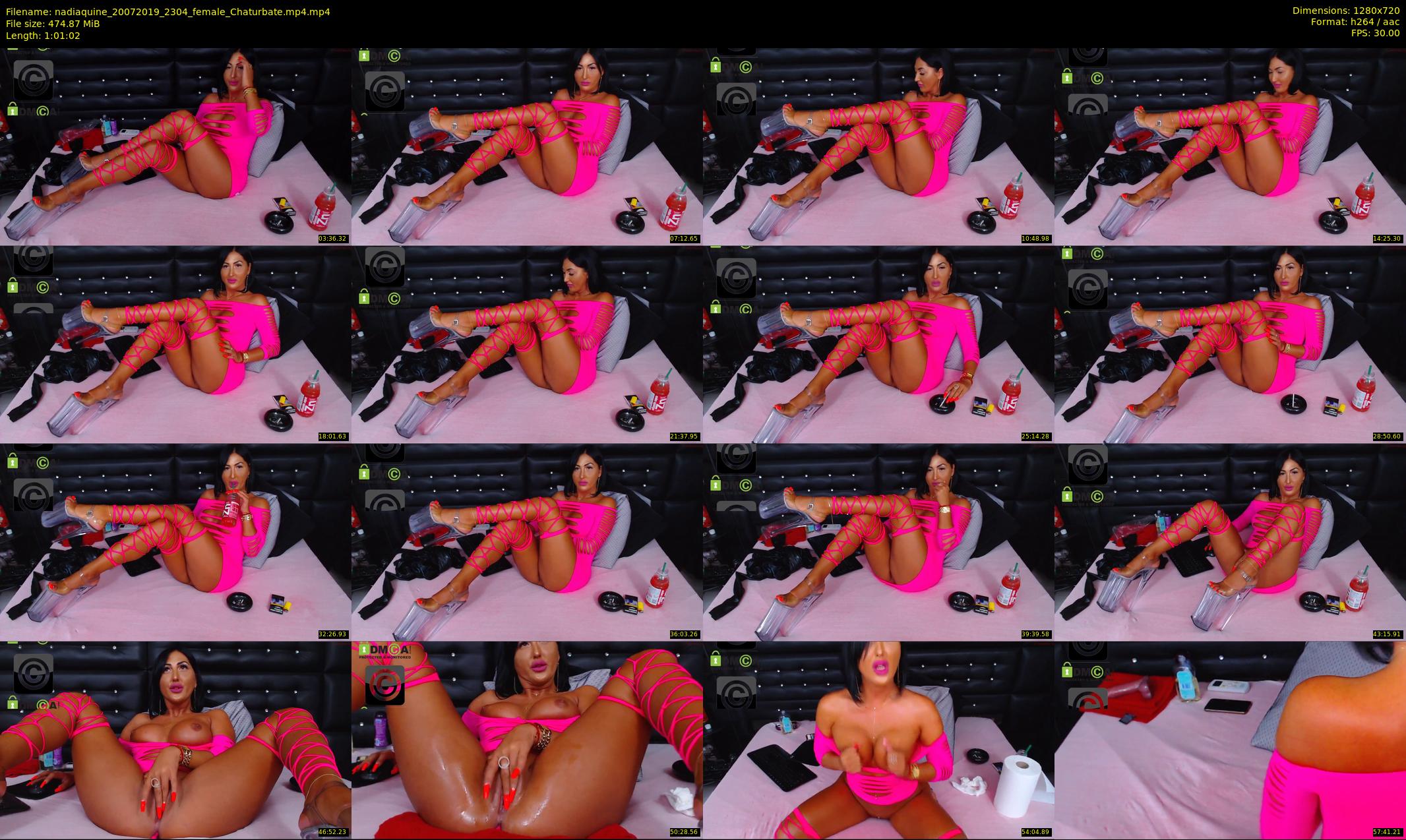 nadiaquine — 62 minute Chaturbate female cam show recording, 720p, Jul 20, 2019