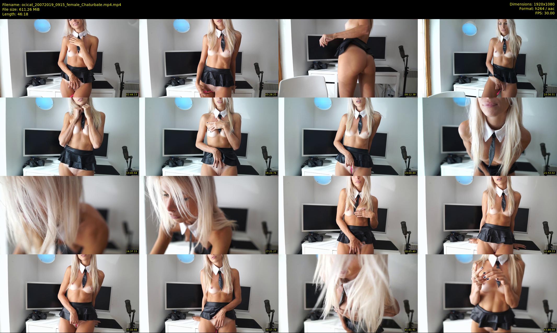 ocicat — 47 minute Chaturbate female cam show recording, 1080p, Jul 20, 2019
