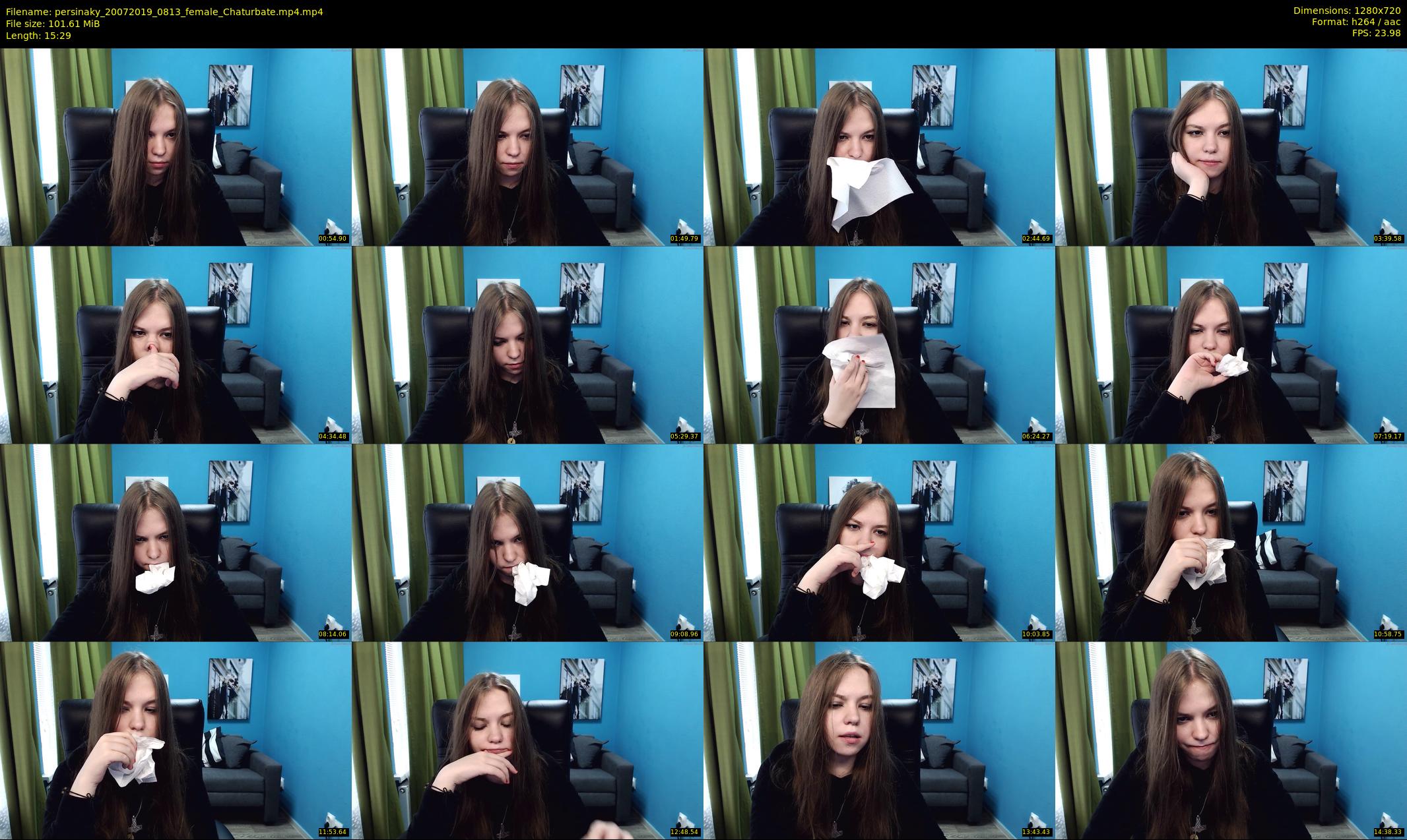 persinaky — 16 minute Chaturbate female cam show recording, 720p, Jul 20, 2019