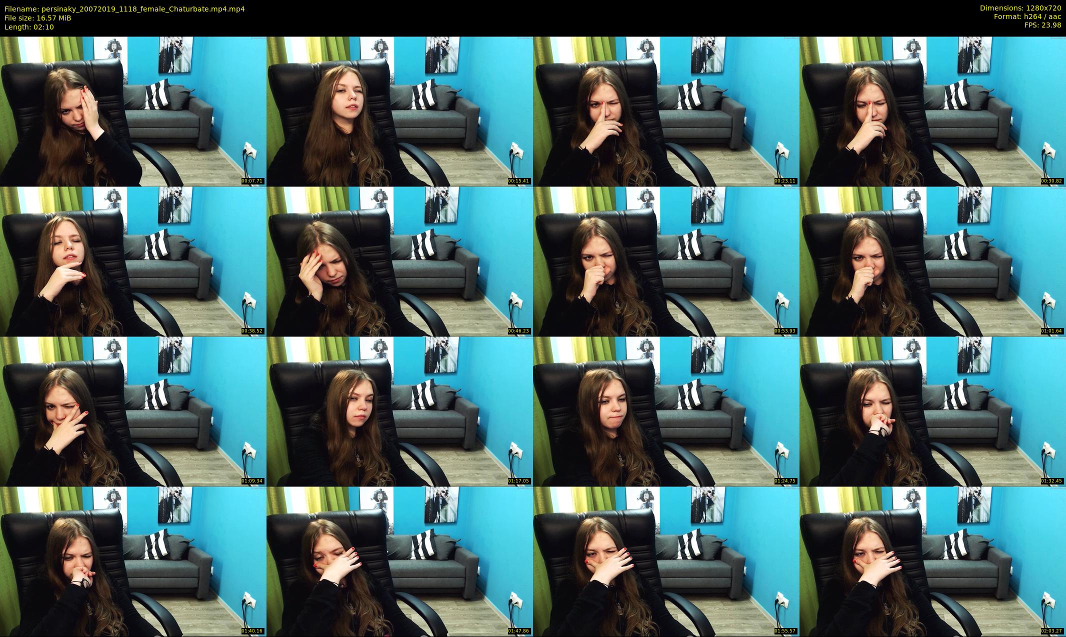 persinaky — 3 minute Chaturbate female cam show recording, 720p, Jul 20, 2019