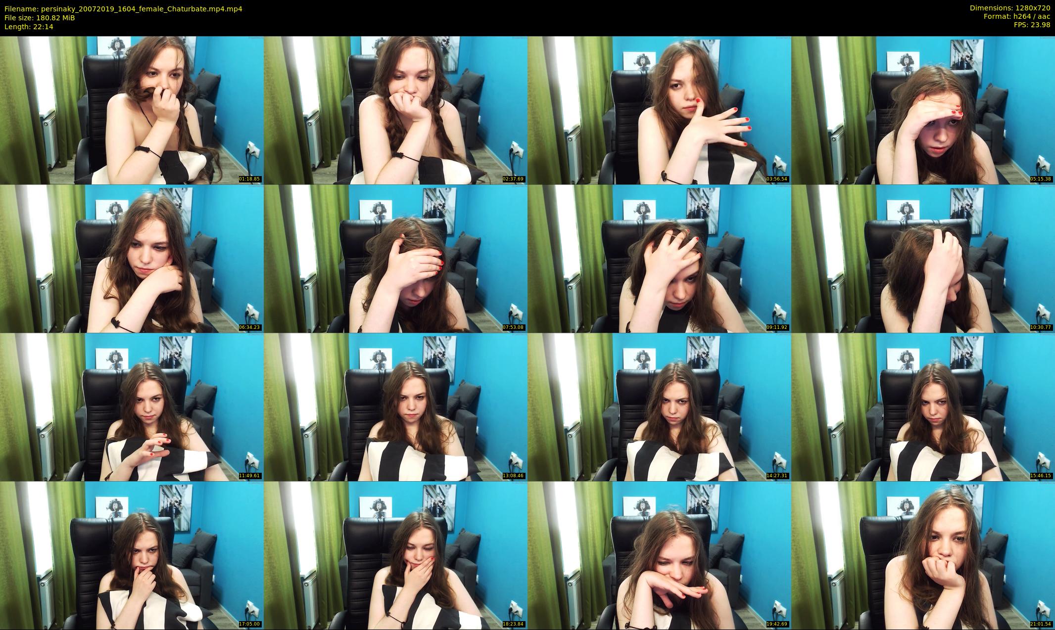 persinaky — 23 minute Chaturbate female cam show recording, 720p, Jul 20, 2019