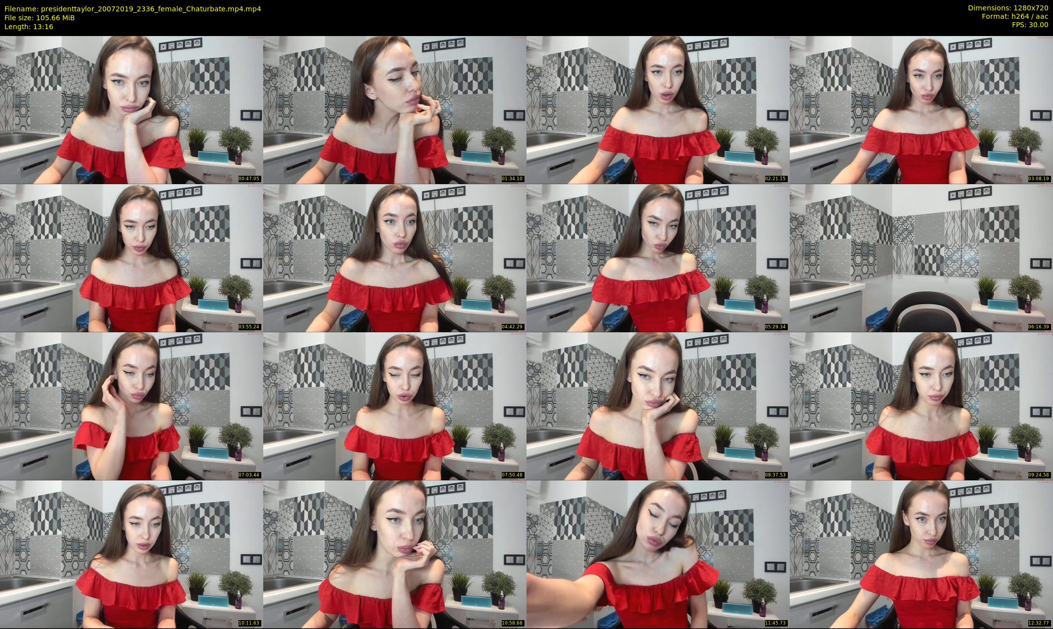 presidenttaylor — 14 minute Chaturbate female cam show recording, 720p, Jul 20, 2019