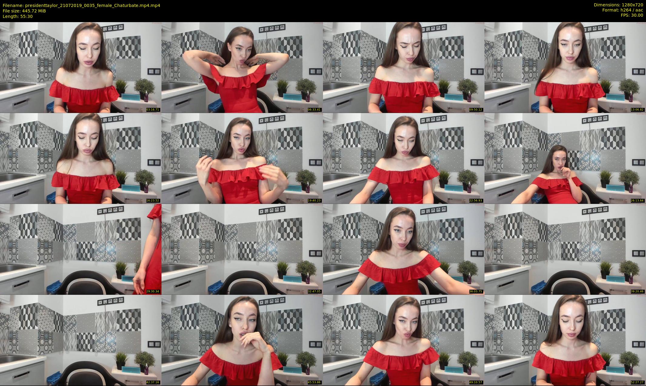 presidenttaylor — 56 minute Chaturbate female cam show recording, 720p, Jul 21, 2019