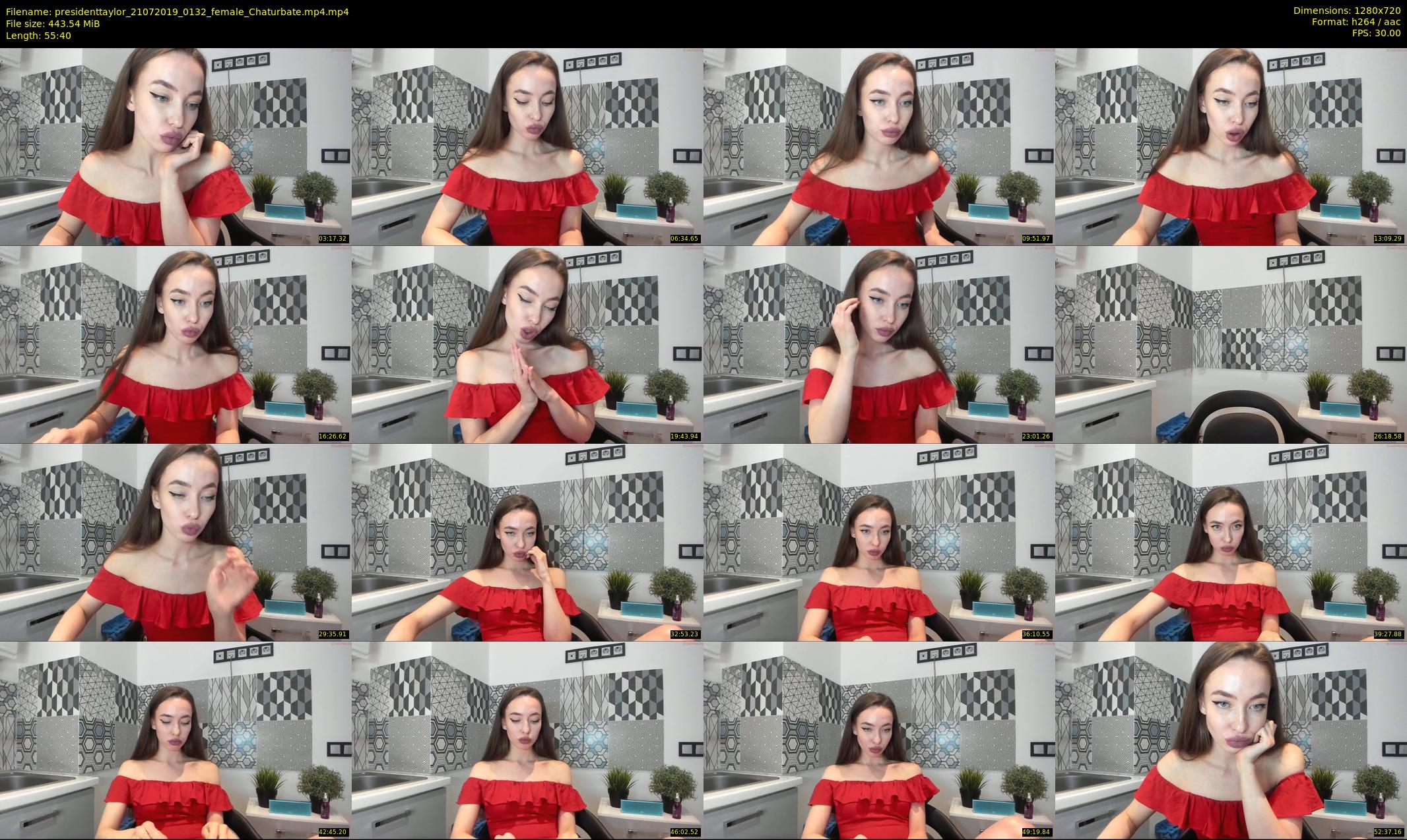 presidenttaylor — 56 minute Chaturbate female cam show recording, 720p, Jul 21, 2019