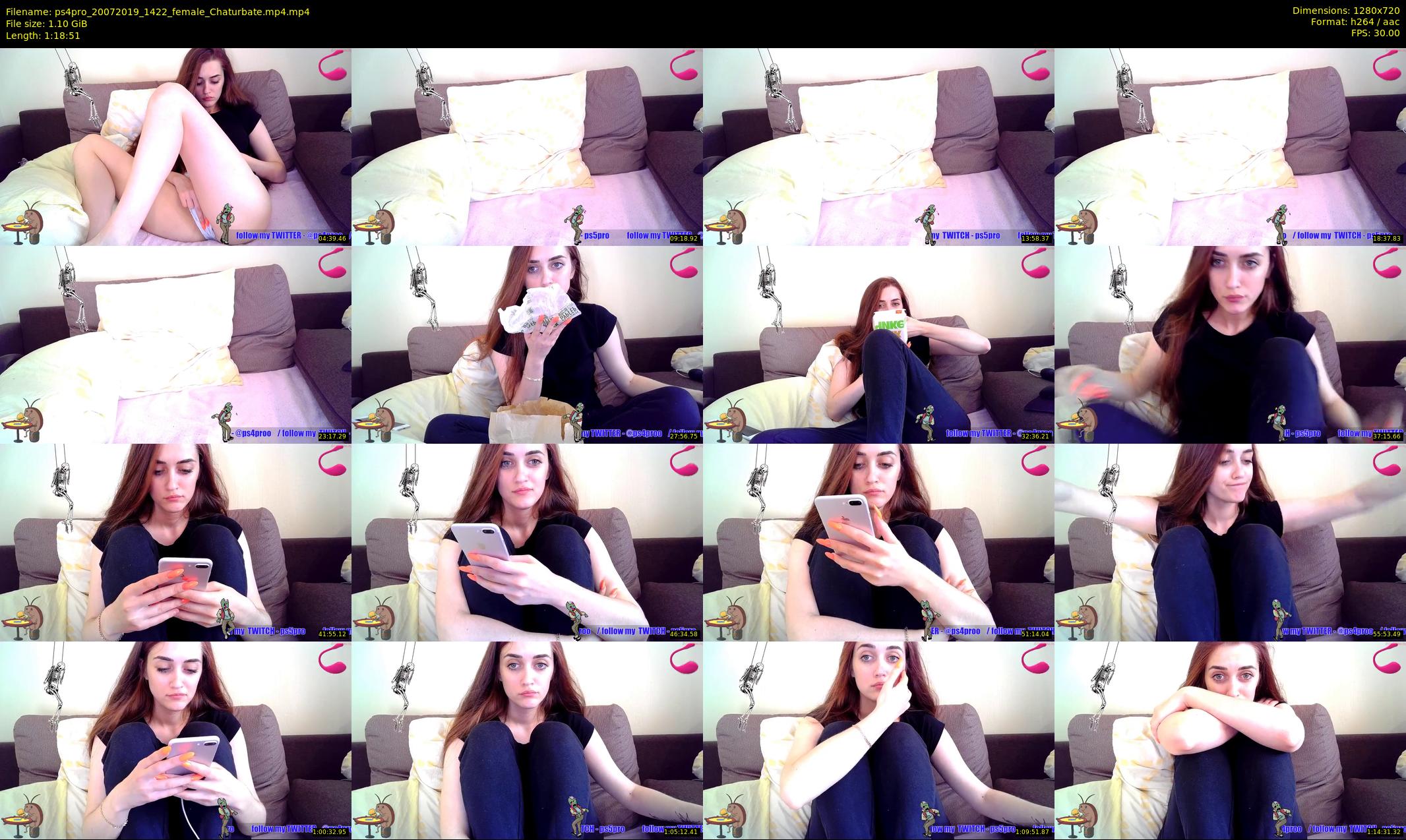 ps4pro — 79 minute Chaturbate female cam show recording, 720p, Jul 20, 2019