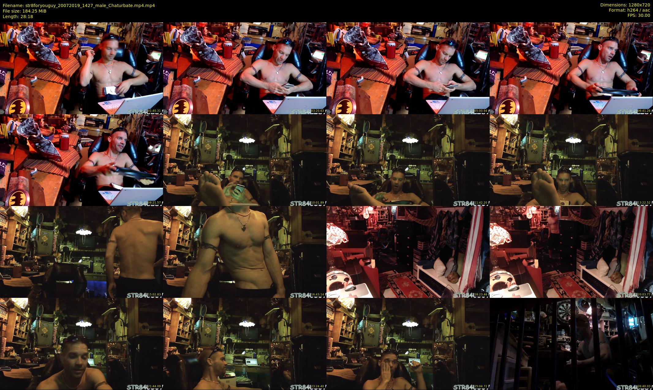 str8foryouguy — 29 minute Chaturbate male cam show recording, 720p, Jul 20, 2019