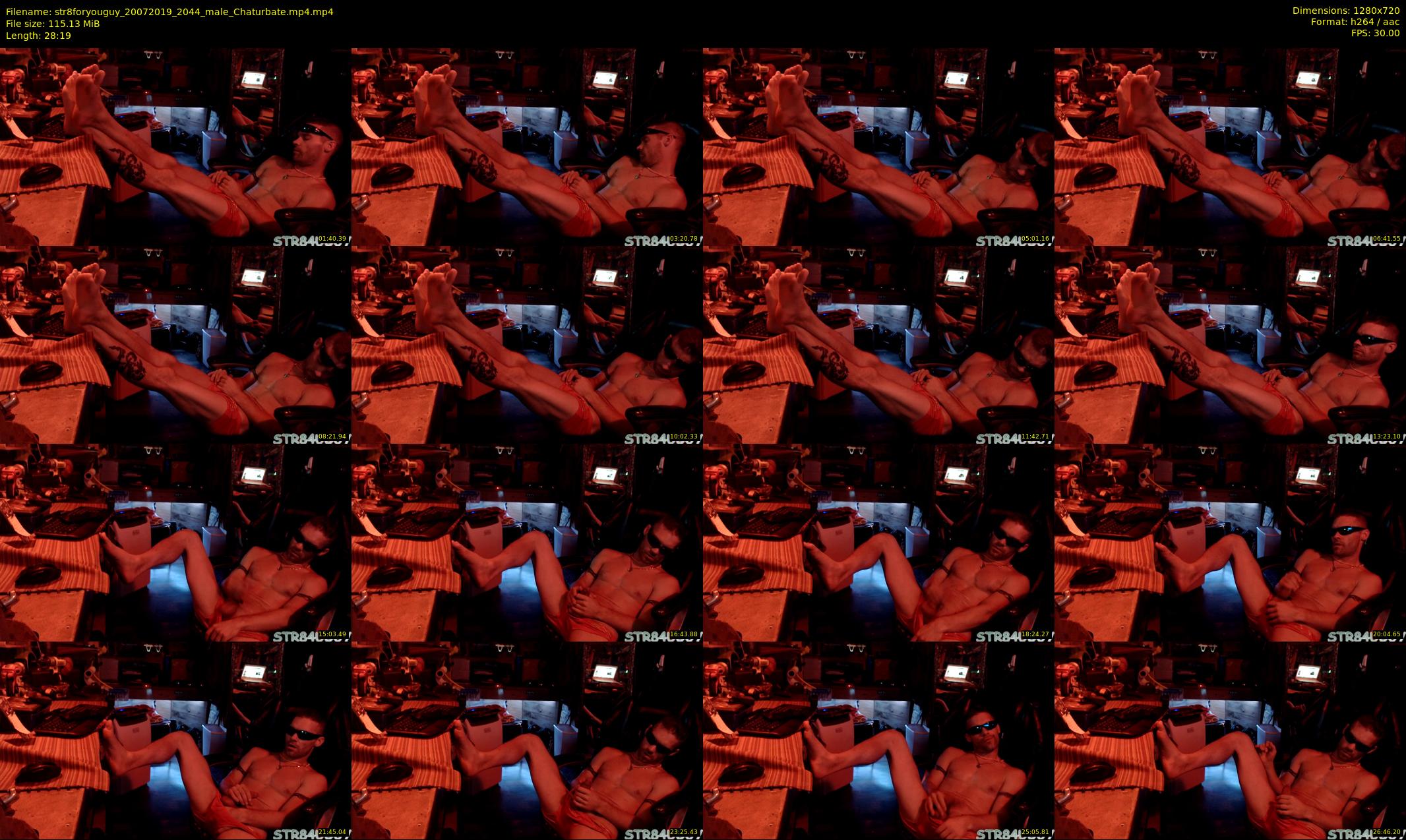 str8foryouguy — 29 minute Chaturbate male cam show recording, 720p, Jul 20, 2019