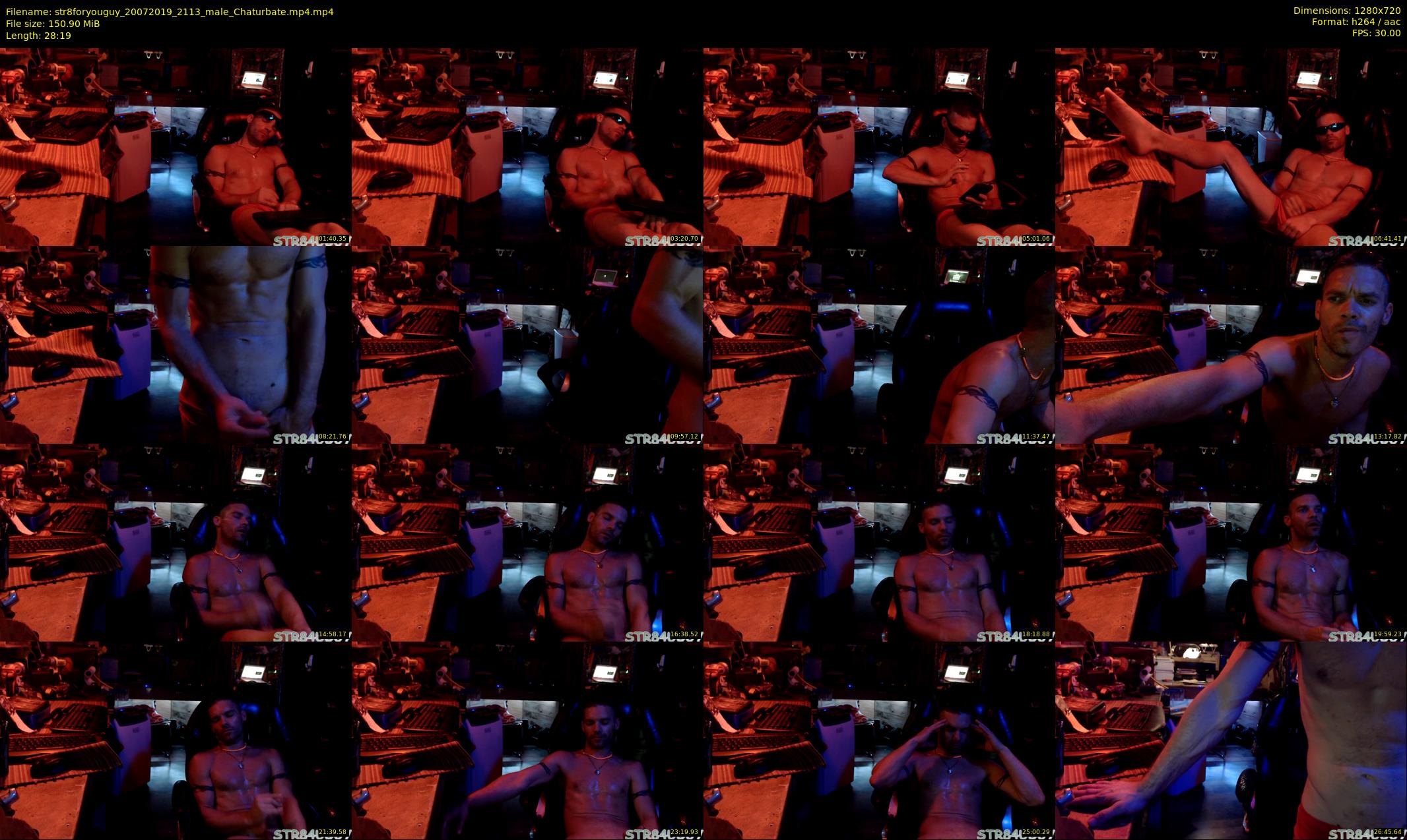 str8foryouguy — 29 minute Chaturbate male cam show recording, 720p, Jul 20, 2019