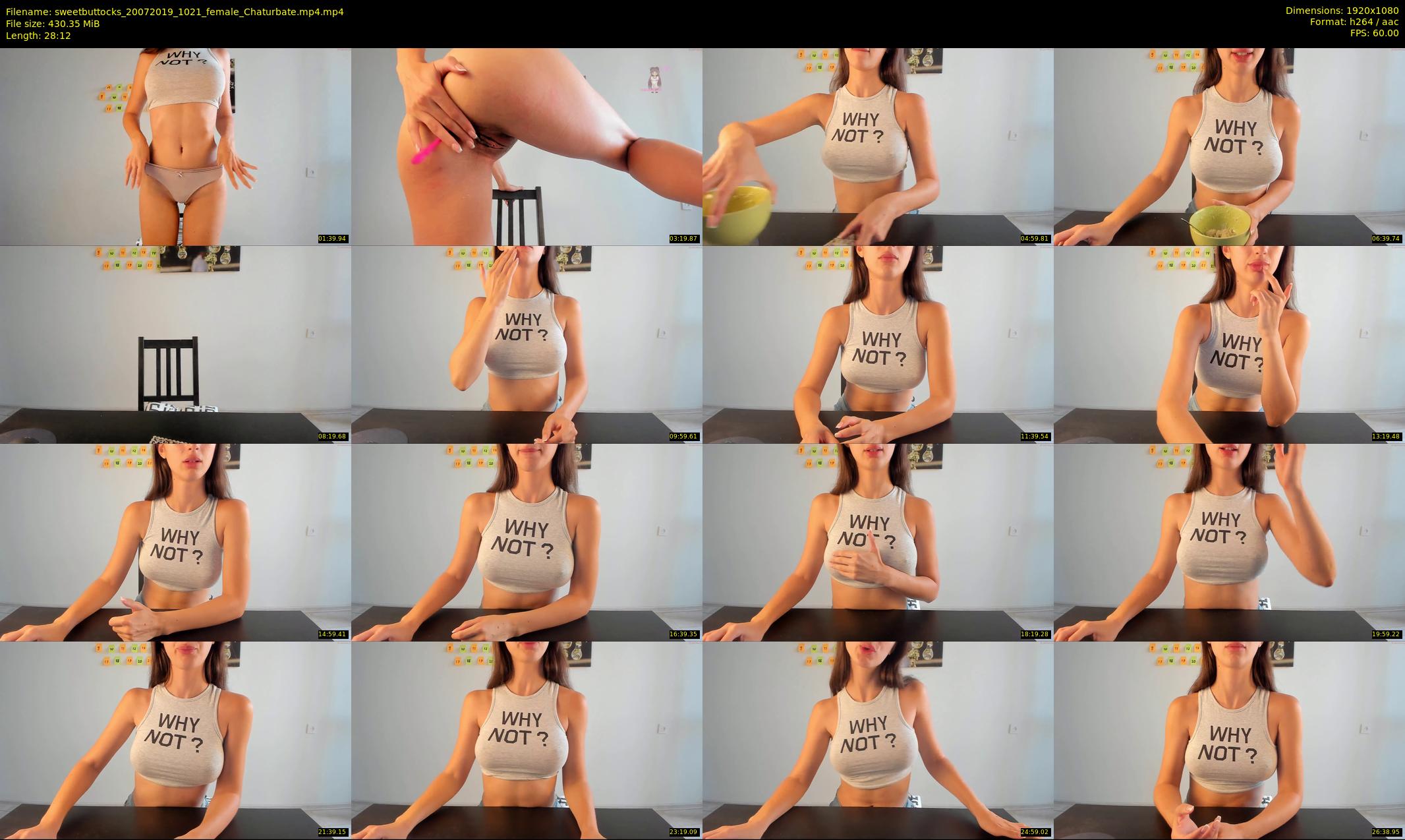 sweetbuttocks — 29 minute Chaturbate female cam show recording, 1080p, Jul 20, 2019