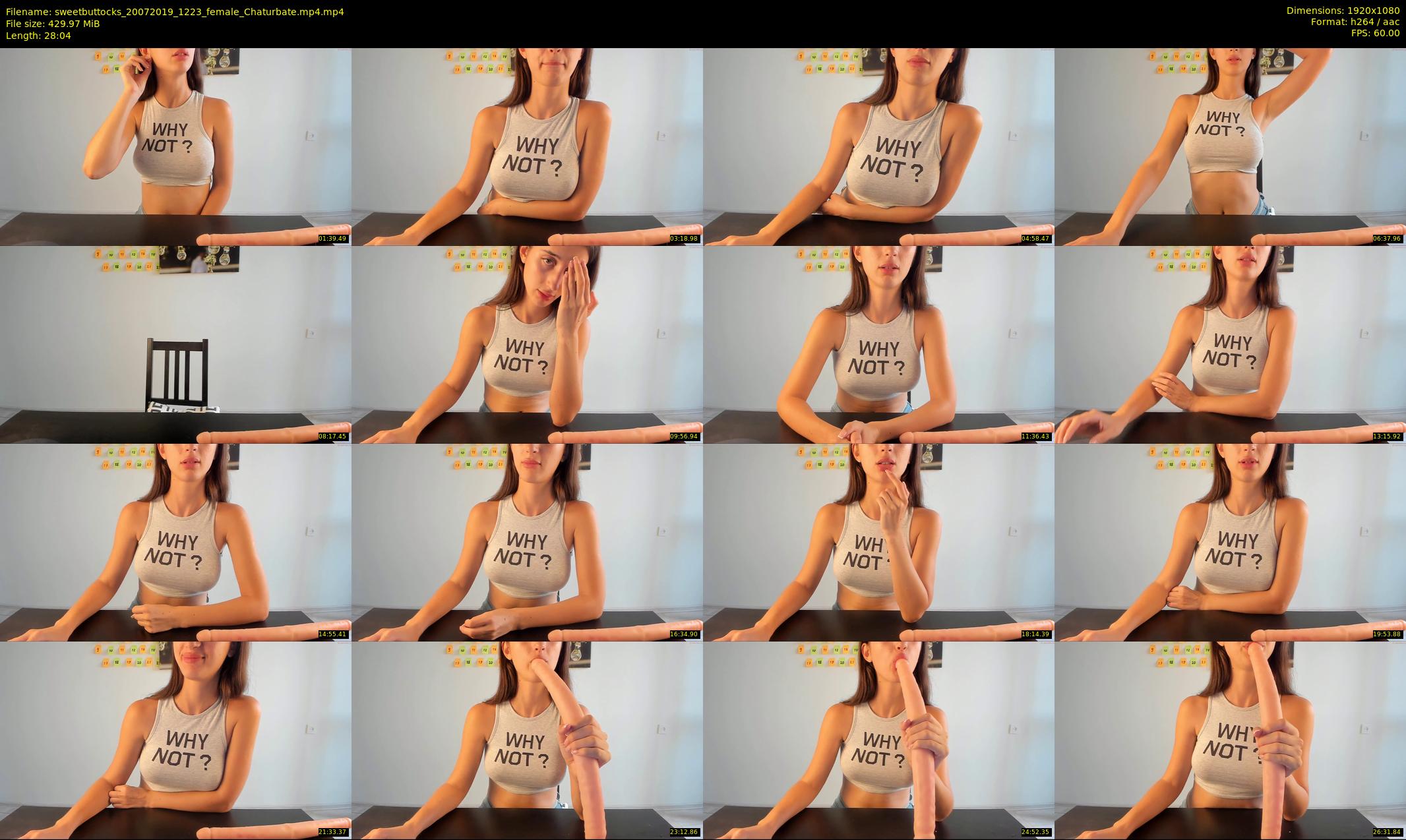 sweetbuttocks — 29 minute Chaturbate female cam show recording, 1080p, Jul 20, 2019