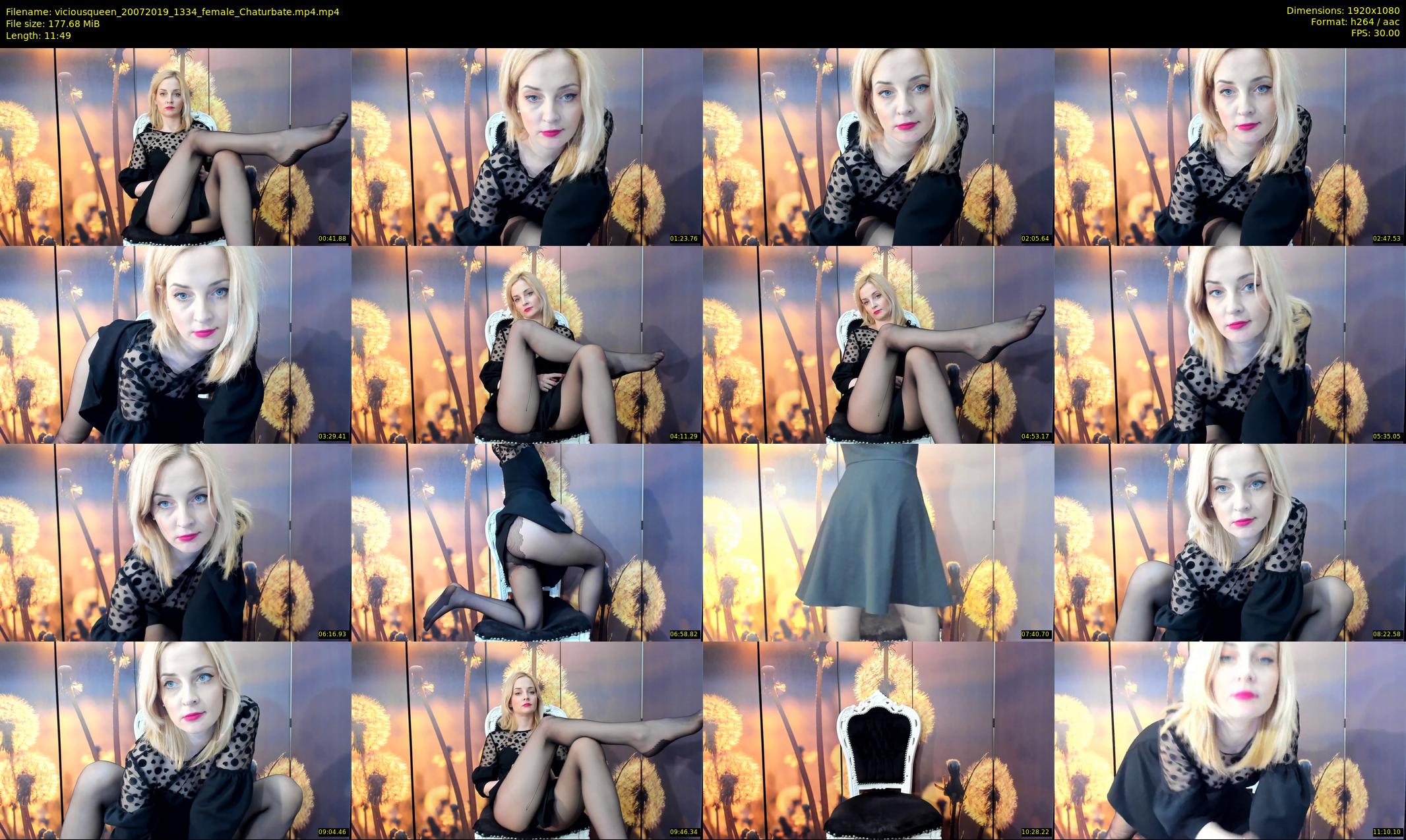 viciousqueen — 12 minute Chaturbate female cam show recording, 1080p, Jul 20, 2019
