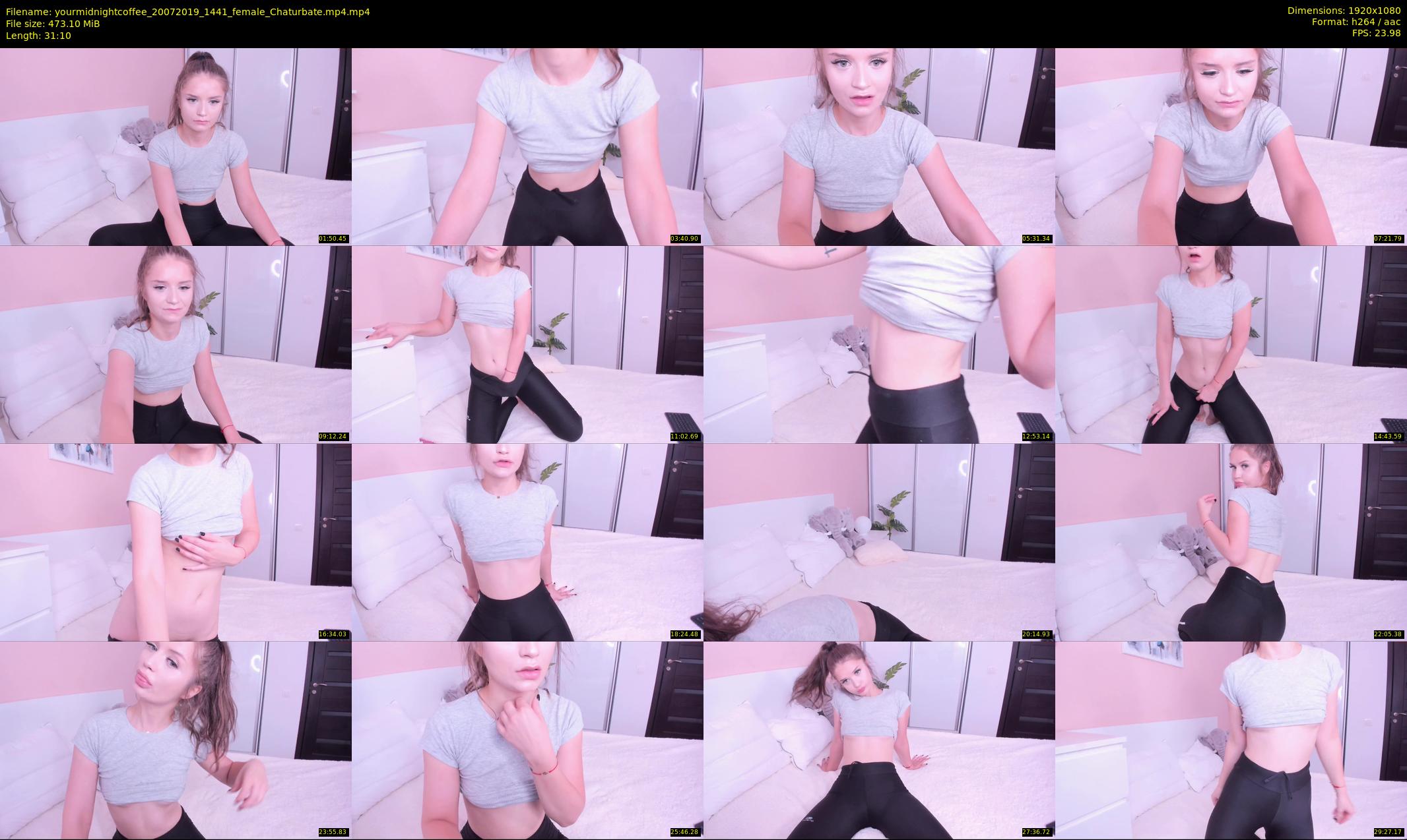 yourmidnightcoffee — 32 minute Chaturbate female cam show recording, 1080p, Jul 20, 2019
