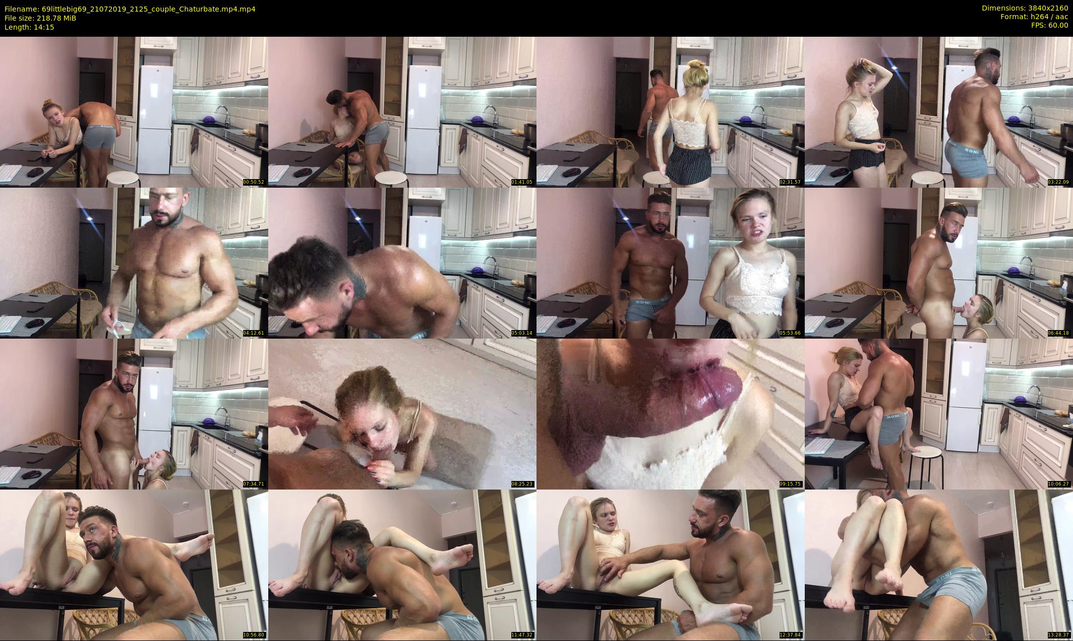 69littlebig69 — 15 minute Chaturbate couple cam show recording, 4K, Jul 21, 2019