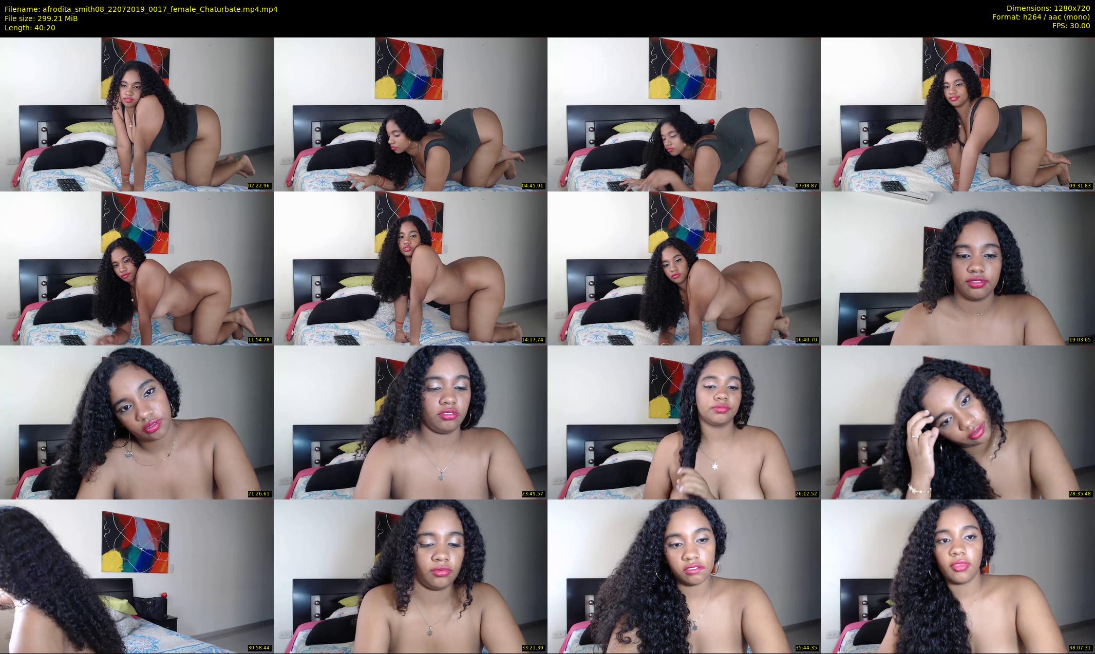afrodita_smith08 — 41 minute Chaturbate female cam show recording, 720p, Jul 22, 2019