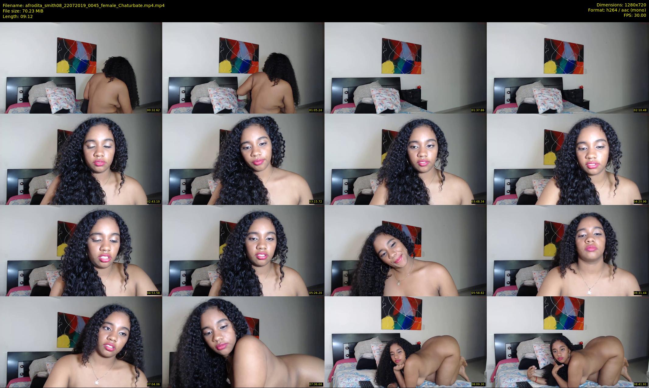afrodita_smith08 — 10 minute Chaturbate female cam show recording, 720p, Jul 22, 2019