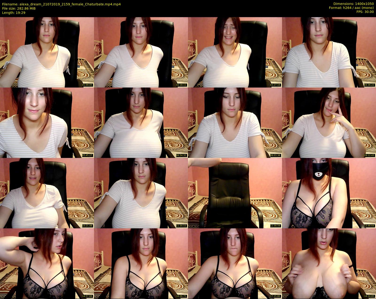 alexa_dream — 20 minute Chaturbate female cam show recording, 720p, Jul 21, 2019