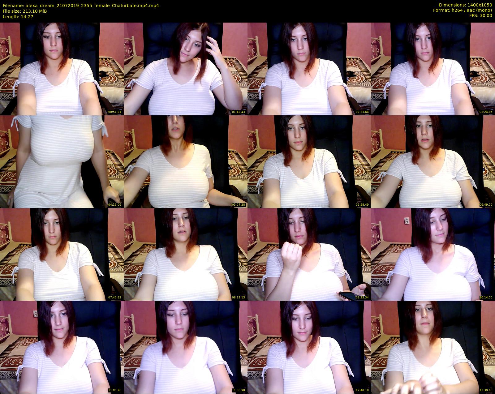 alexa_dream — 15 minute Chaturbate female cam show recording, 720p, Jul 21, 2019