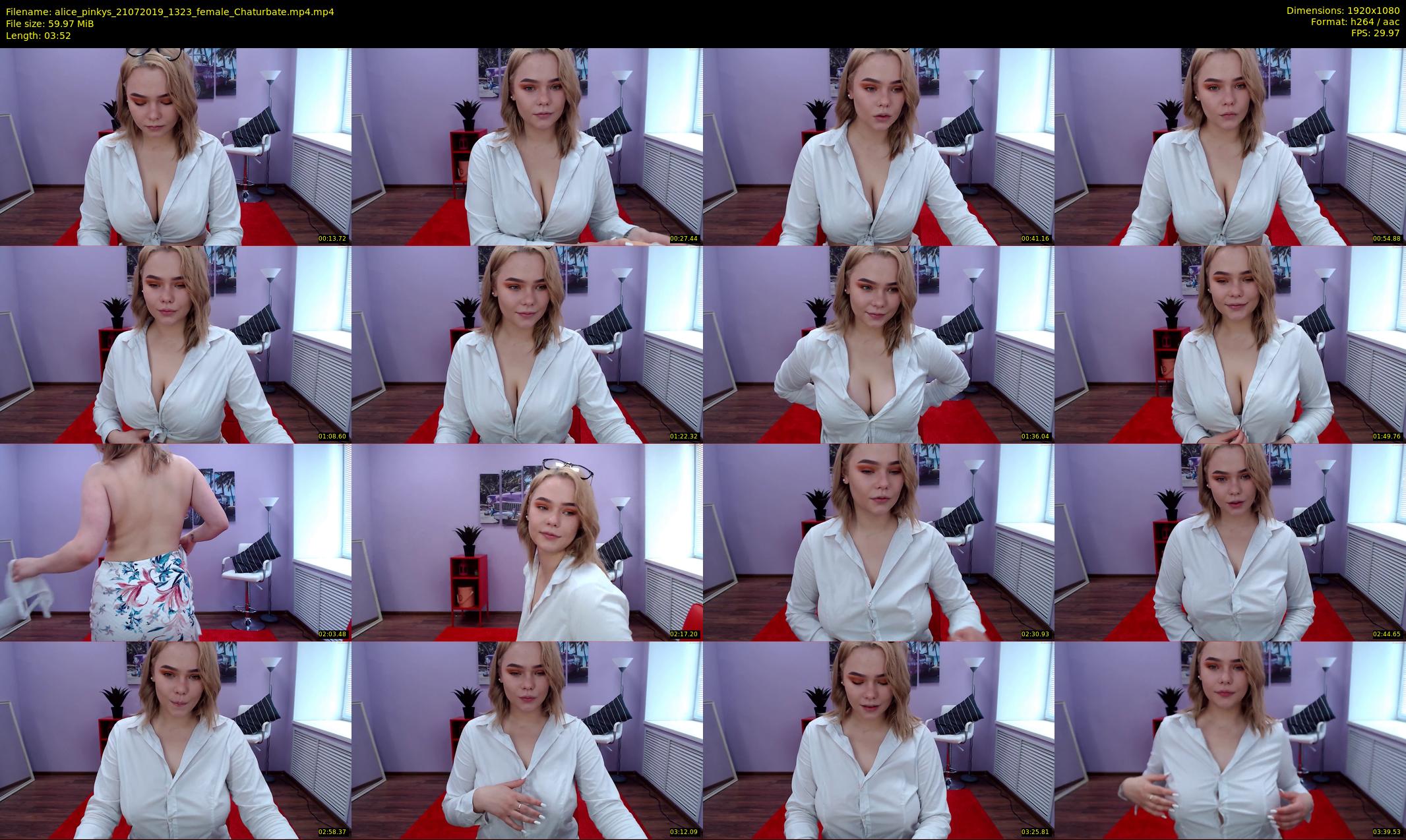 alice_pinkys — 4 minute Chaturbate female cam show recording, 1080p, Jul 21, 2019