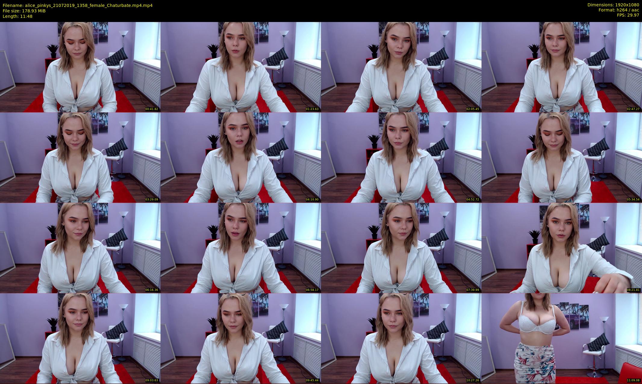 alice_pinkys — 12 minute Chaturbate female cam show recording, 1080p, Jul 21, 2019