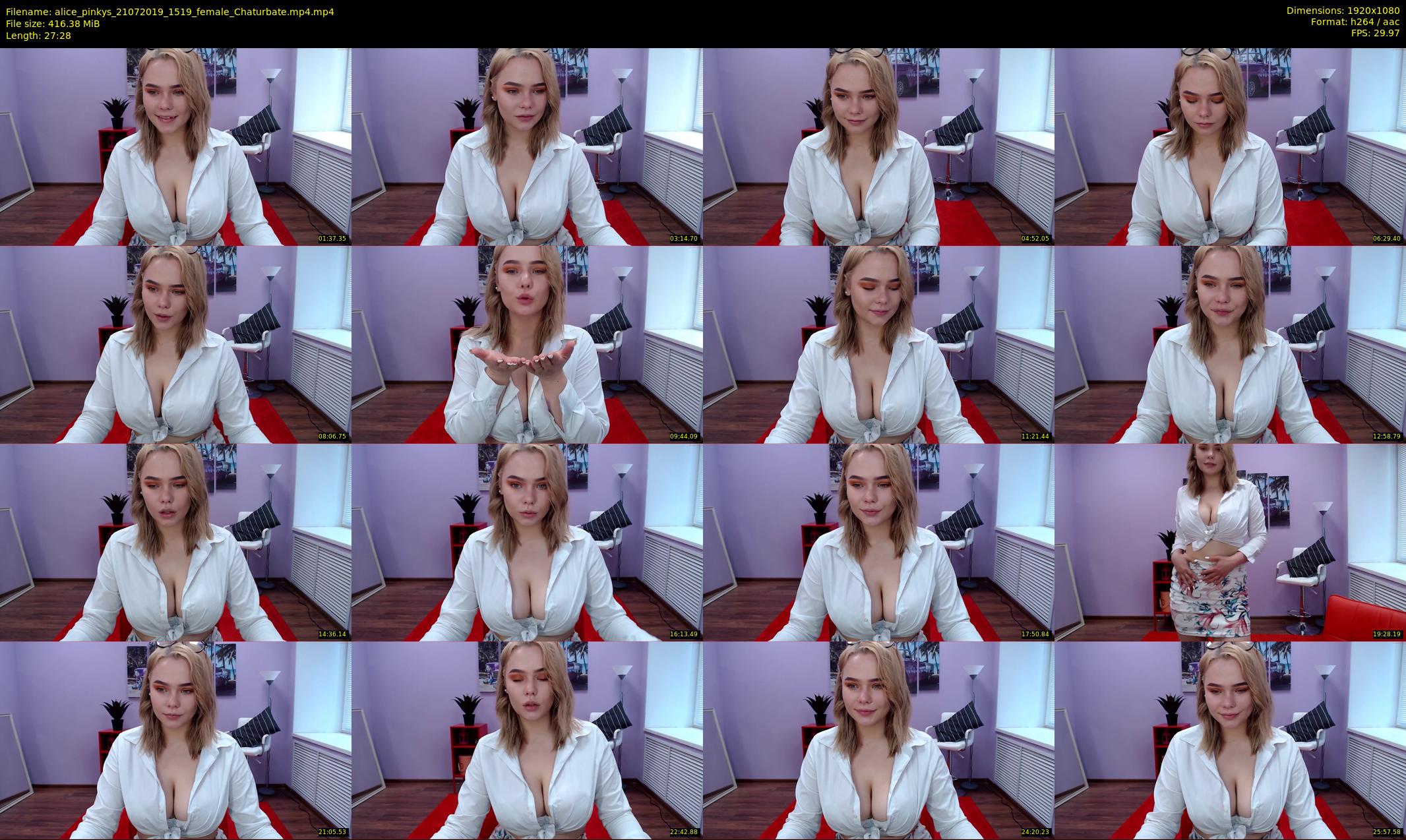 alice_pinkys — 28 minute Chaturbate female cam show recording, 1080p, Jul 21, 2019