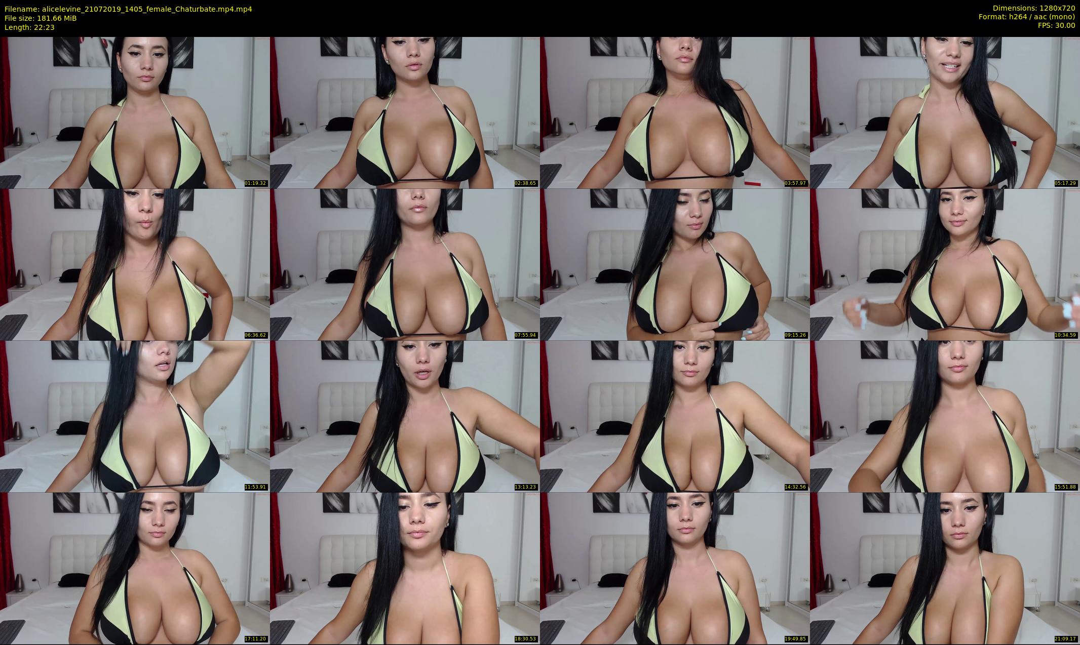 alicelevine — 23 minute Chaturbate female cam show recording, 720p, Jul 21, 2019