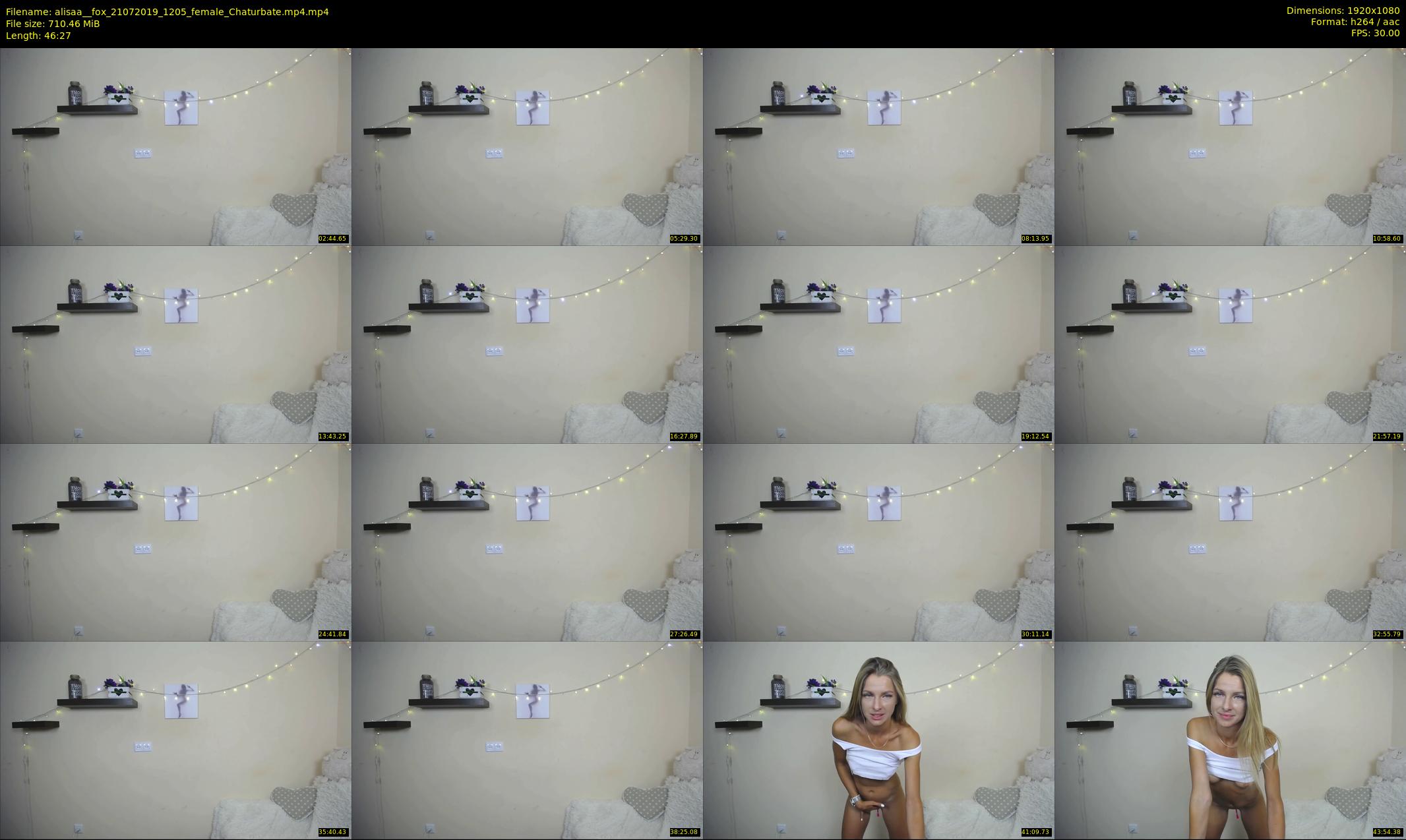 alisaa__fox — 47 minute Chaturbate female cam show recording, 1080p, Jul 21, 2019