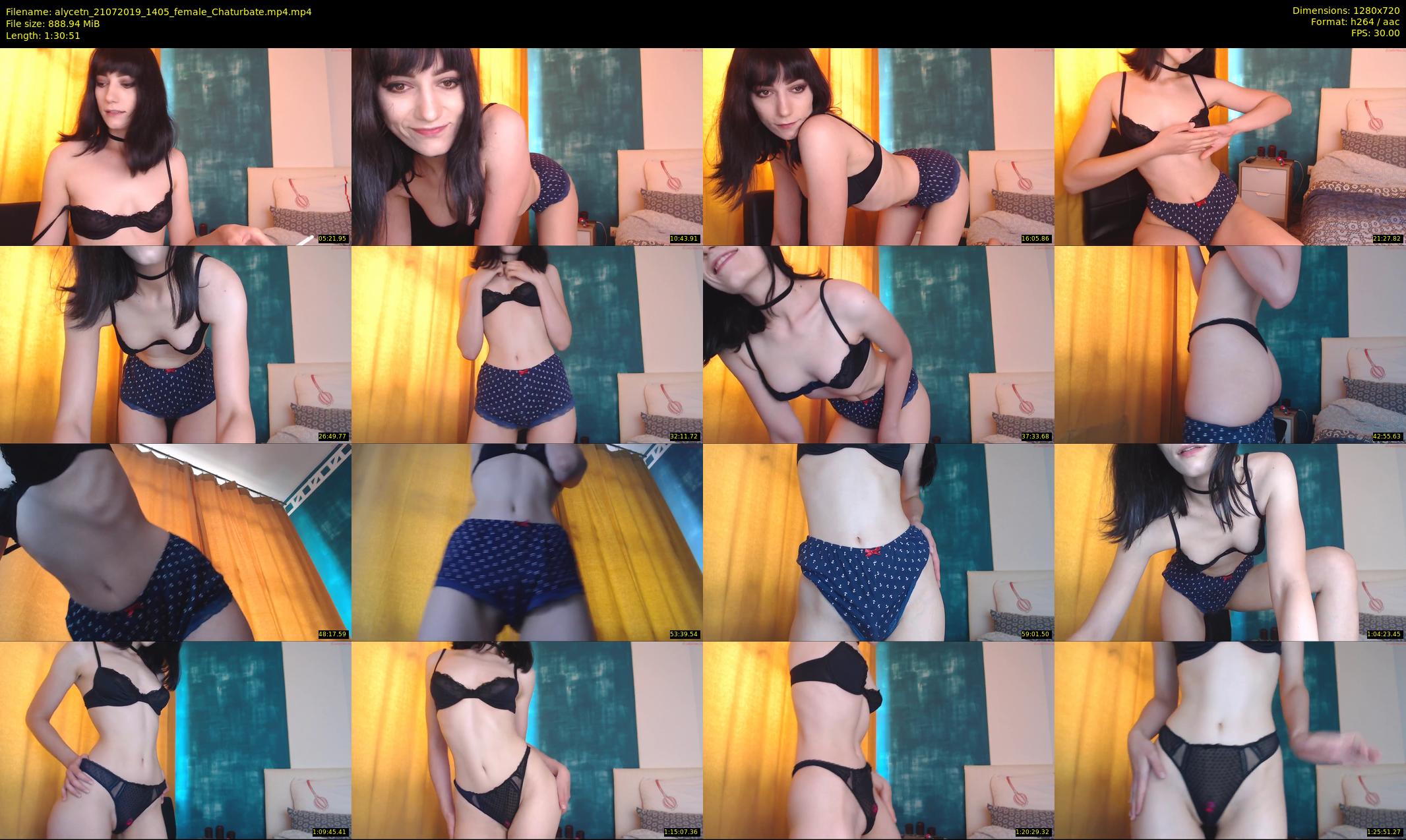 alycetn — 91 minute Chaturbate female cam show recording, 720p, Jul 21, 2019