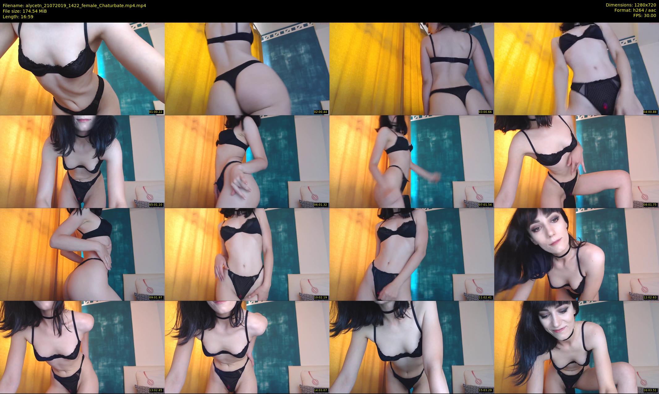 alycetn — 17 minute Chaturbate female cam show recording, 720p, Jul 21, 2019