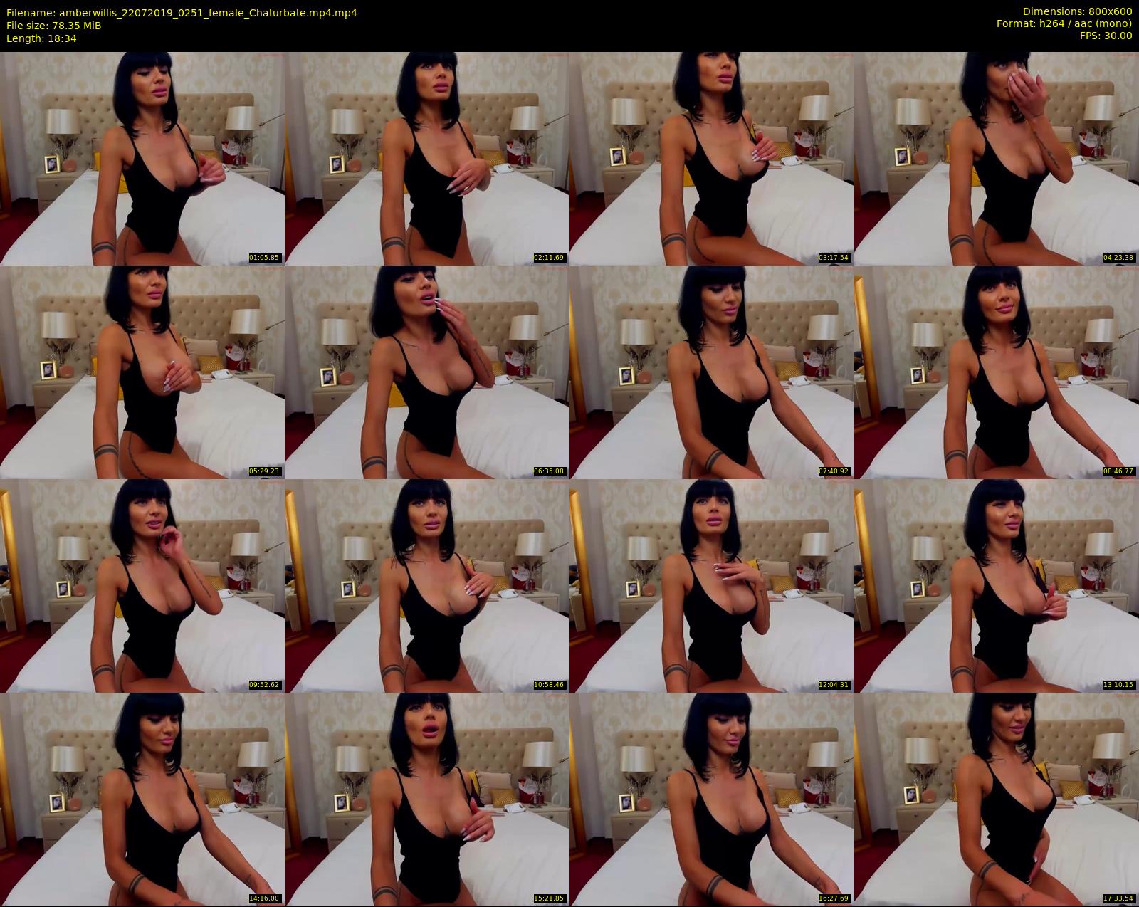 amberwillis — 19 minute Chaturbate female cam show recording, 480p, Jul 22, 2019