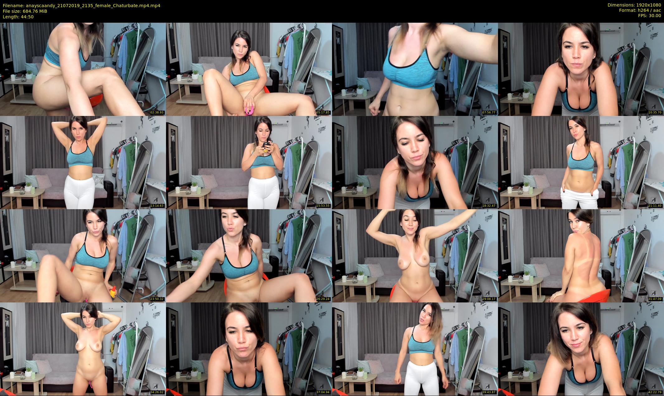 anayscaandy — 45 minute Chaturbate female cam show recording, 1080p, Jul 21, 2019